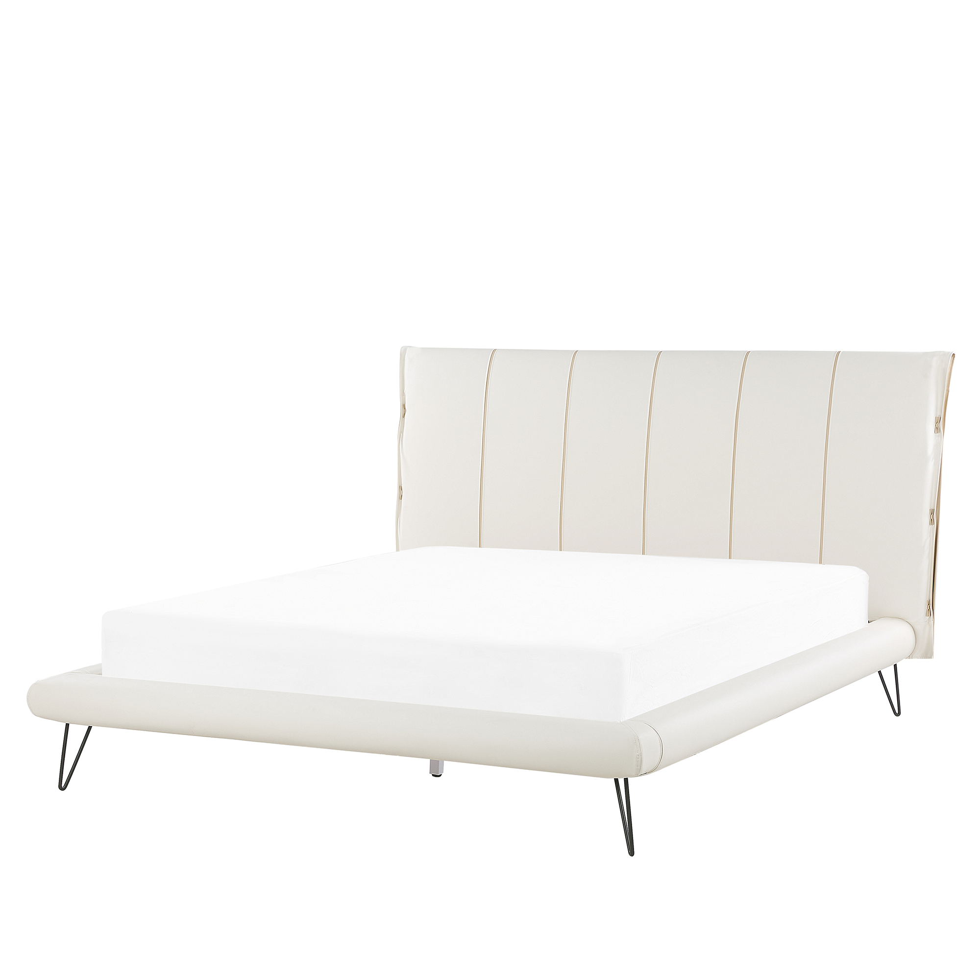 Seng Kunstlæder BETIN 160 x 200 cm Lys Beige