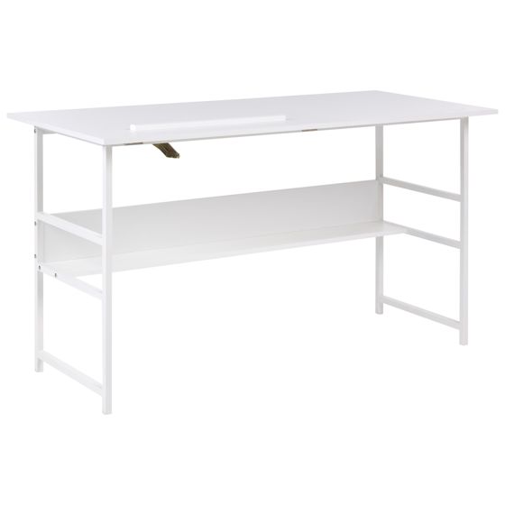 Vipbar tegnebord ORAN 140 cm 60 cm Hvid