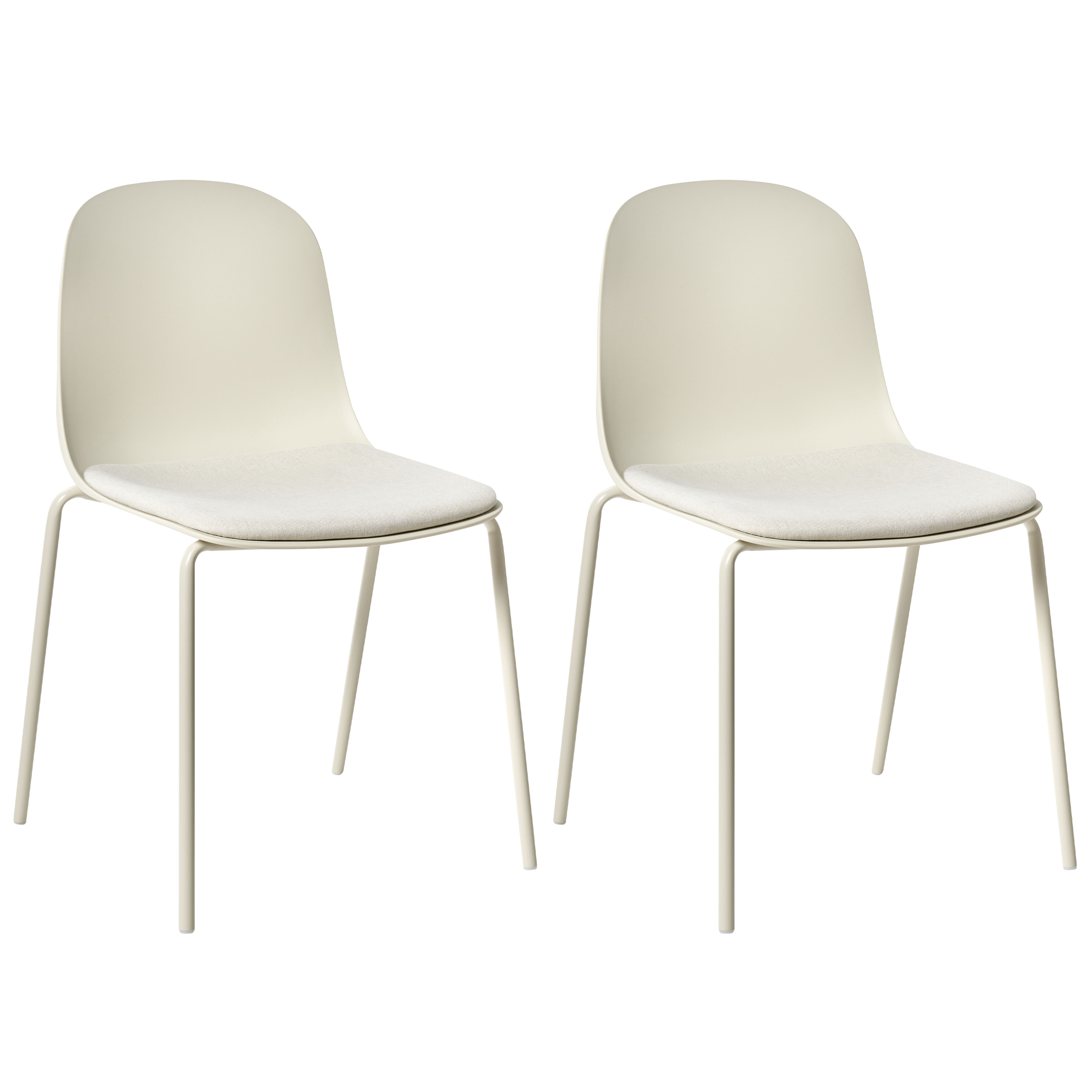 Sæt af 2 konferencestole DORR Lys Beige