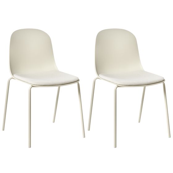 Sæt af 2 konferencestole DORR Lys Beige