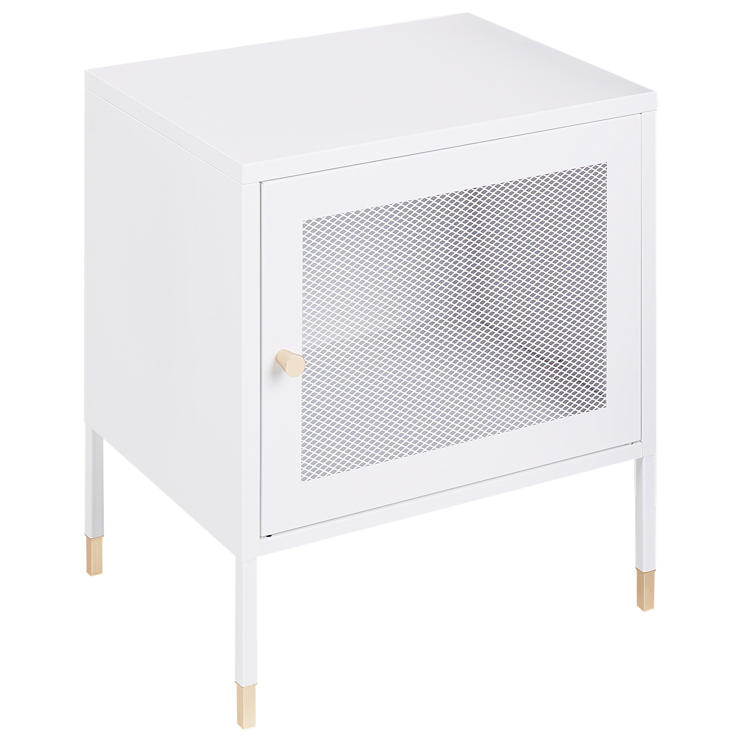 Natbord OSSETT Metal Hvid