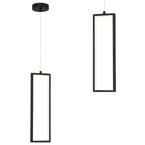 TOOLIGHT hængende loftlampe LHJ083-1CP LED Sort 12x12x20cm