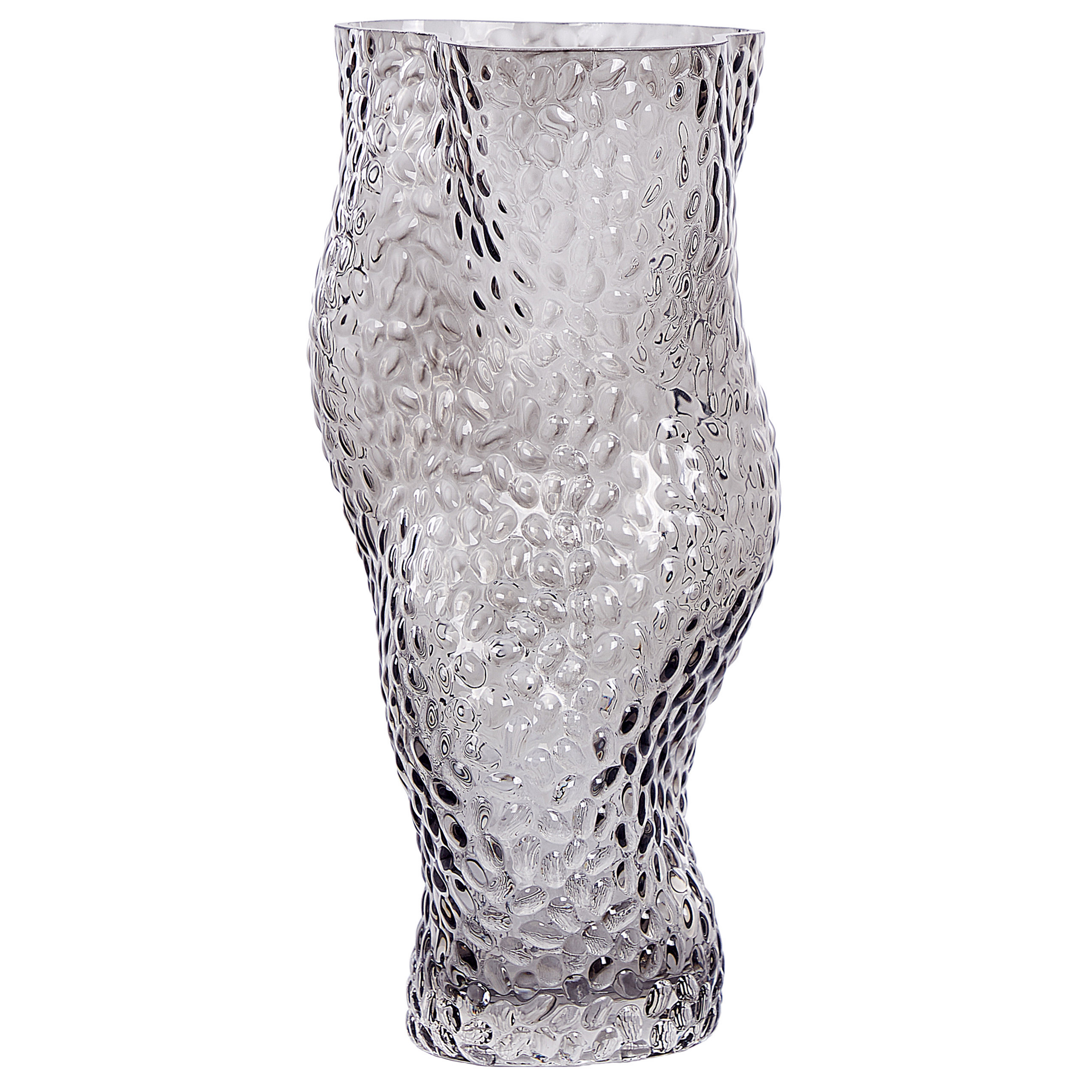 Blomstervase DYTIKO 31 cm Glas Grå