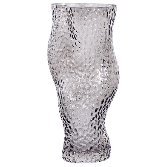 Blomstervase DYTIKO 31 cm Glas Grå