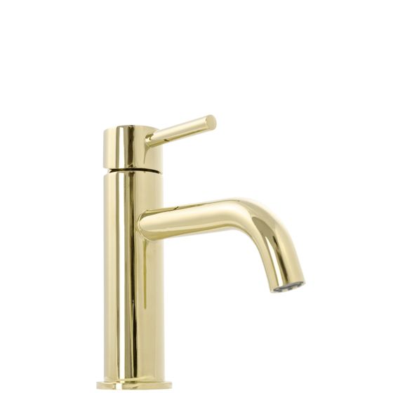 REA håndvaskarmatur LUGANO Lav Guld, 15x5x16,5cm