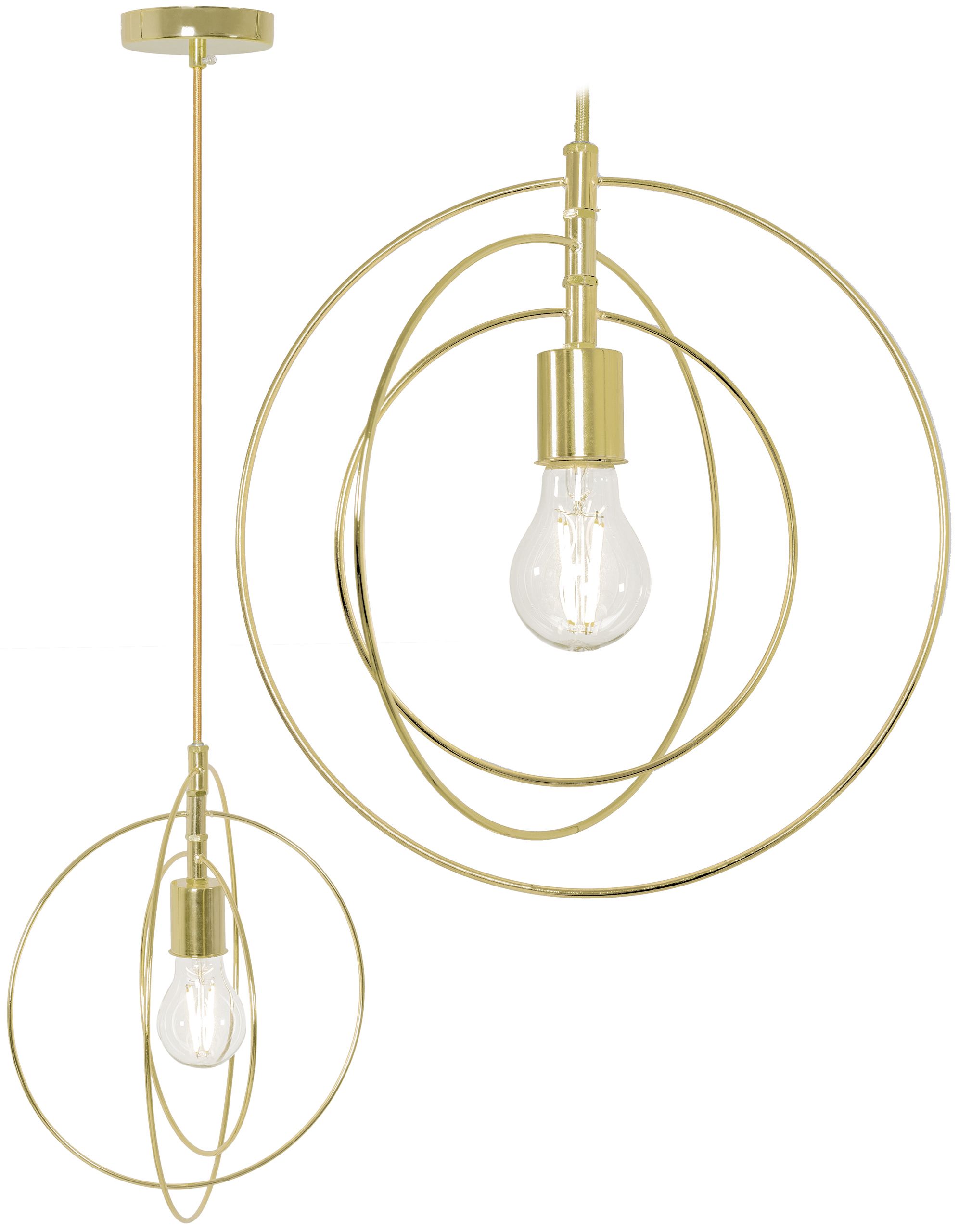 TOOLIGHT hængende loftlampe APP286-1CP Guld 30x30x30cm