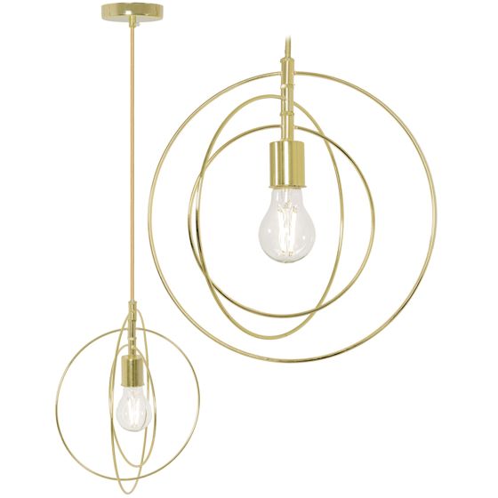 TOOLIGHT hængende loftlampe APP286-1CP Guld 30x30x30cm
