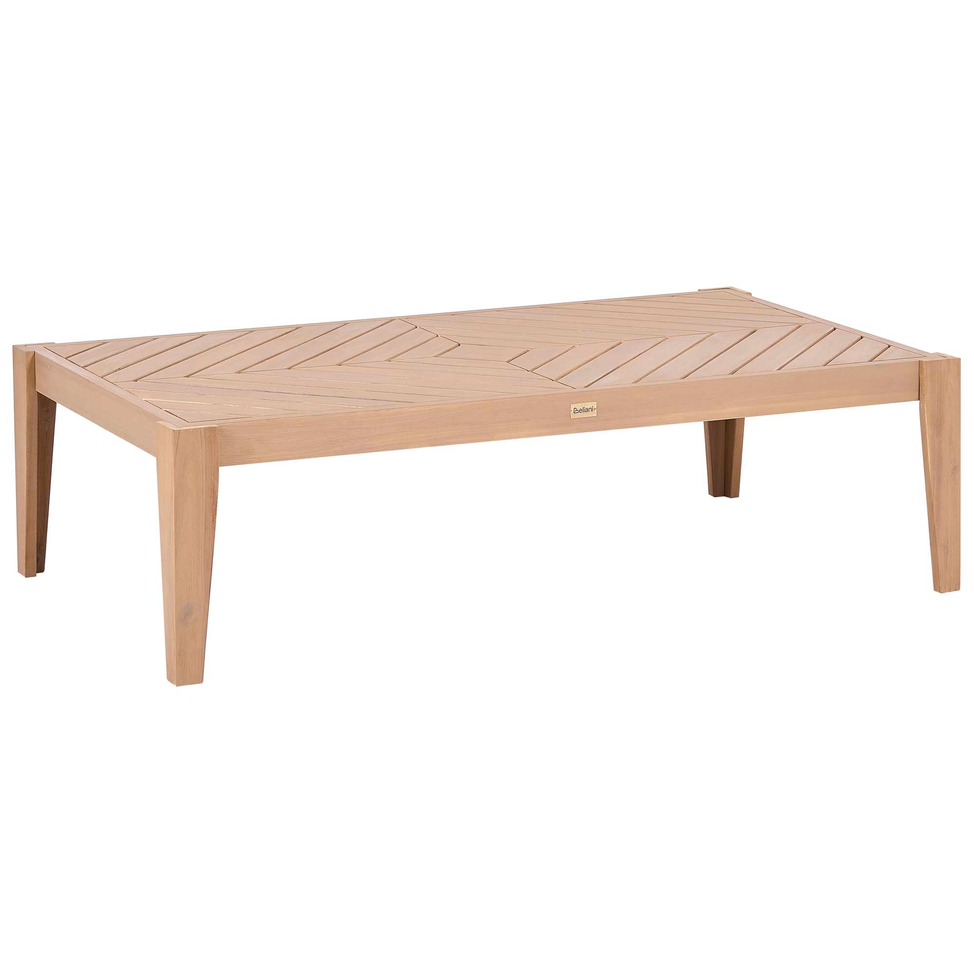 Havesofabord RIVELLO 123 cm 68 cm Akacietræ Lysebrun