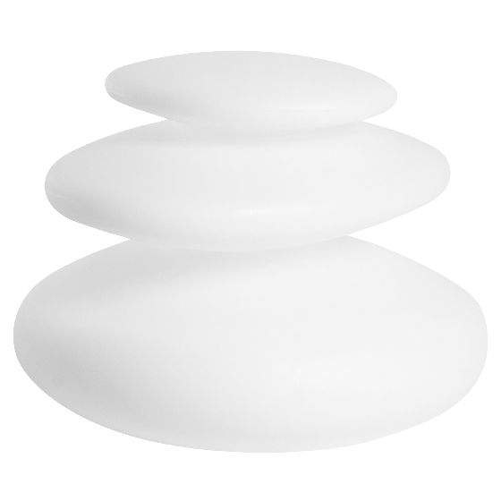Udendørs LED-bordlampe GLENNS Med fjernbetjening Hvid
