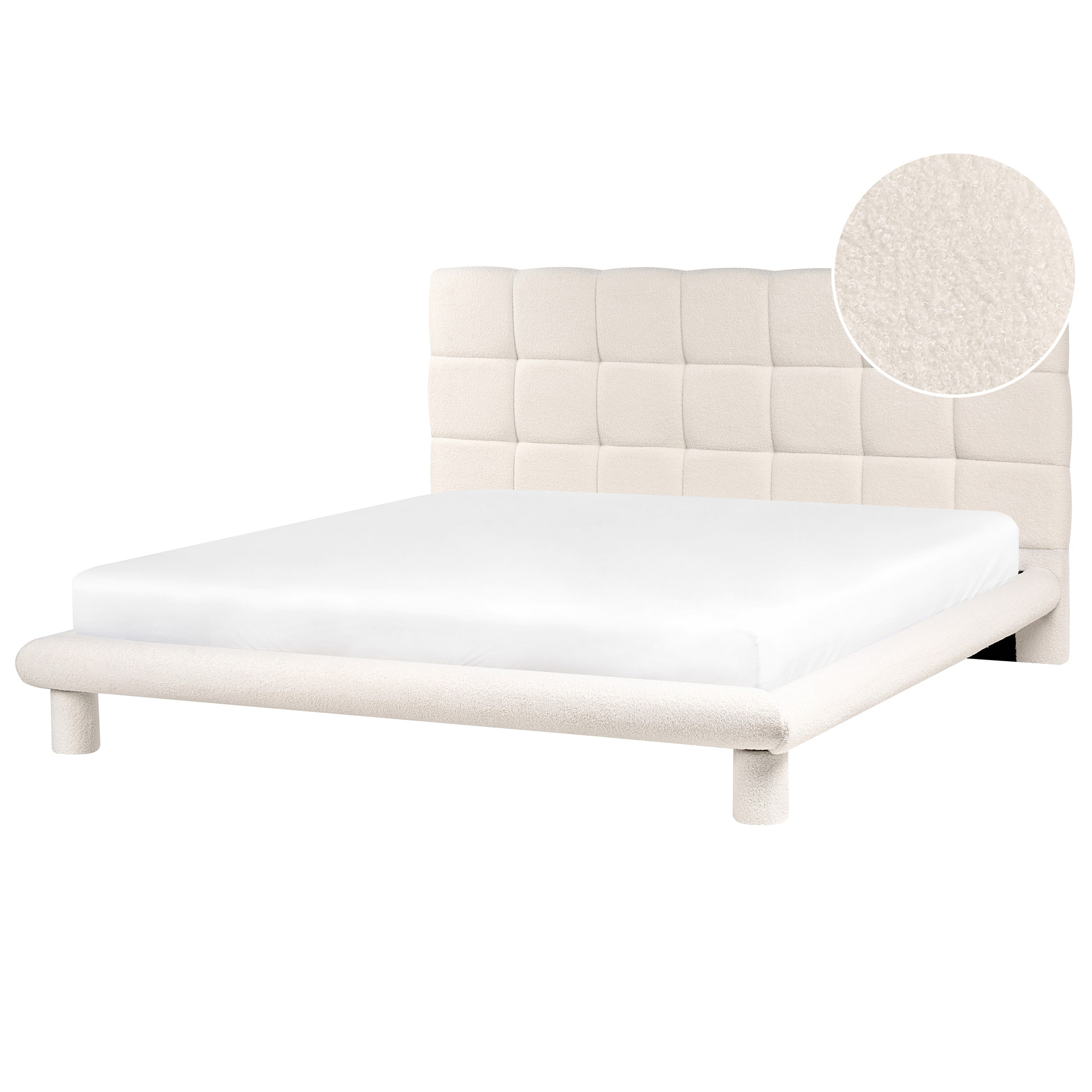 Seng Boucle CRESSAT 180 x 200 cm Cremehvid