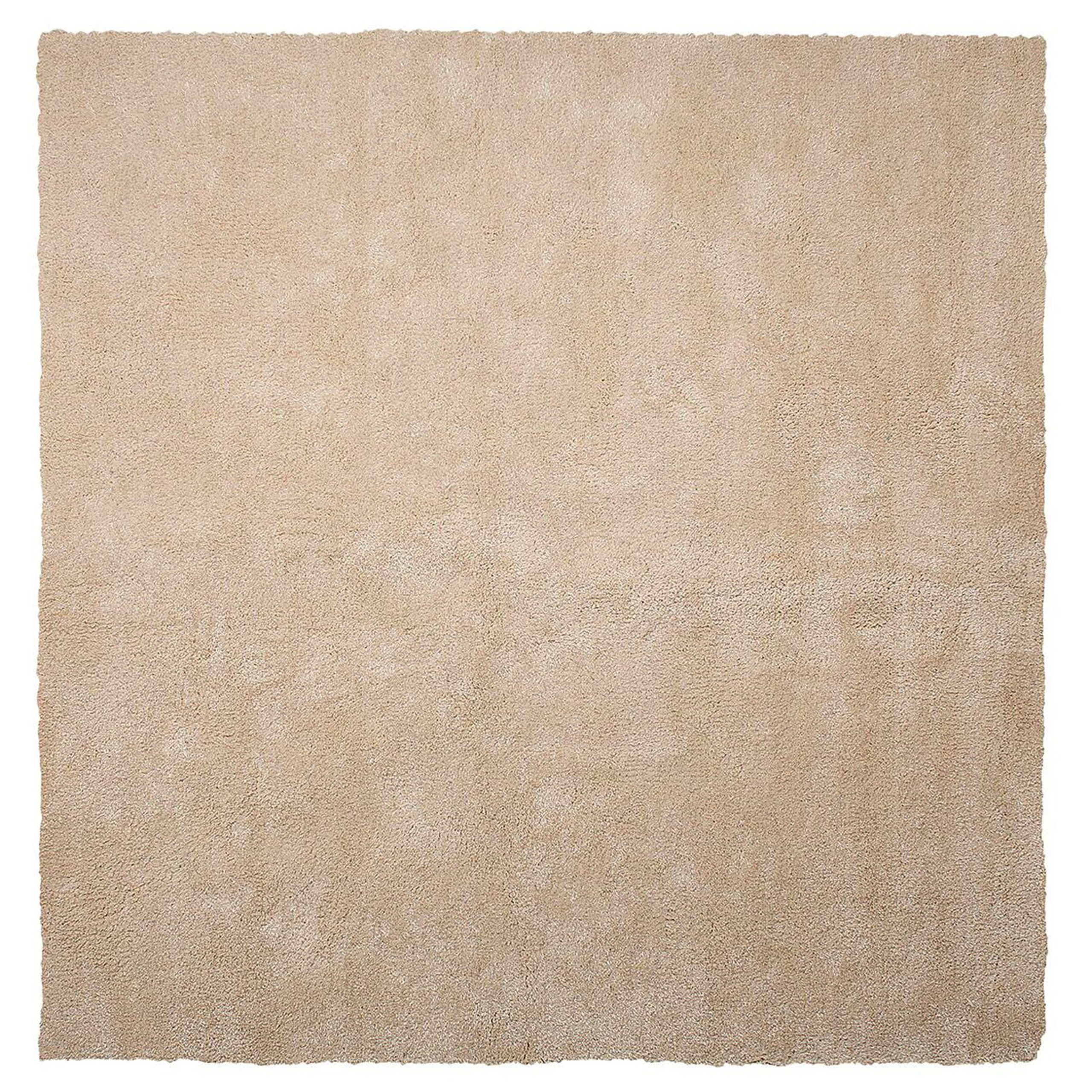 Shaggy gulvtæppe DEMRE Beige 200 x 200 cm