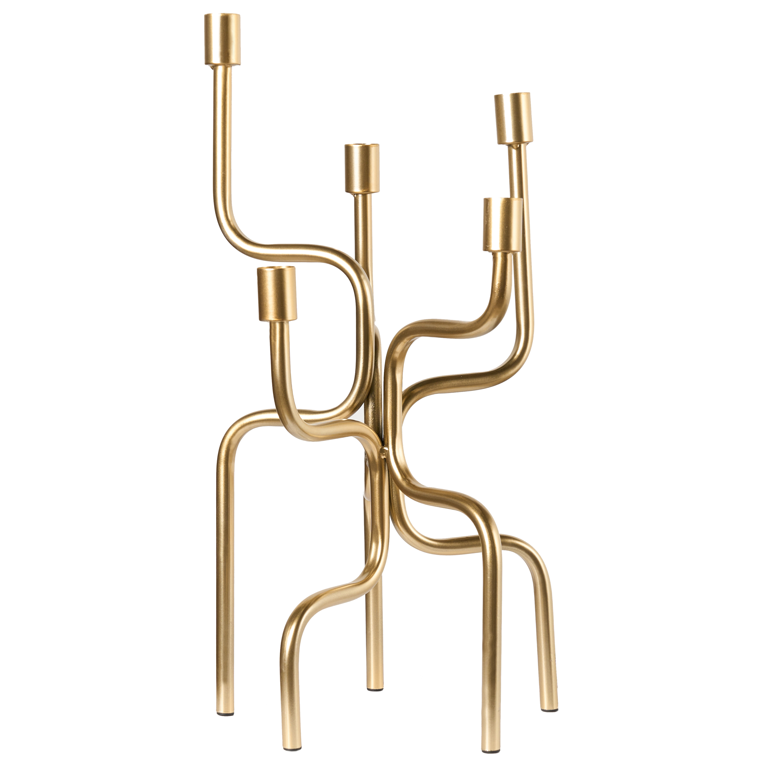 Lysestage PORRTELA 50 cm Metal Guld