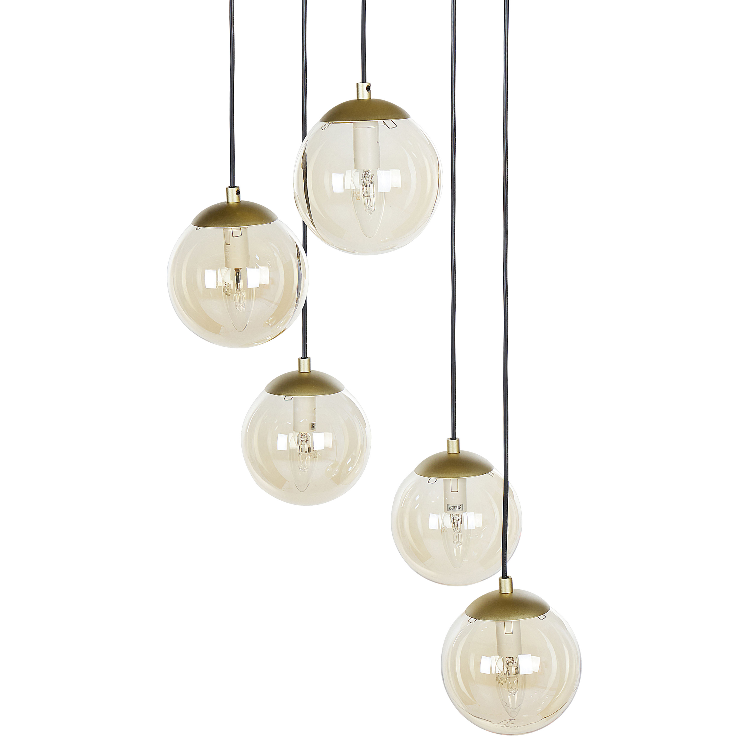 Loftlampe NOEL Glas Guld