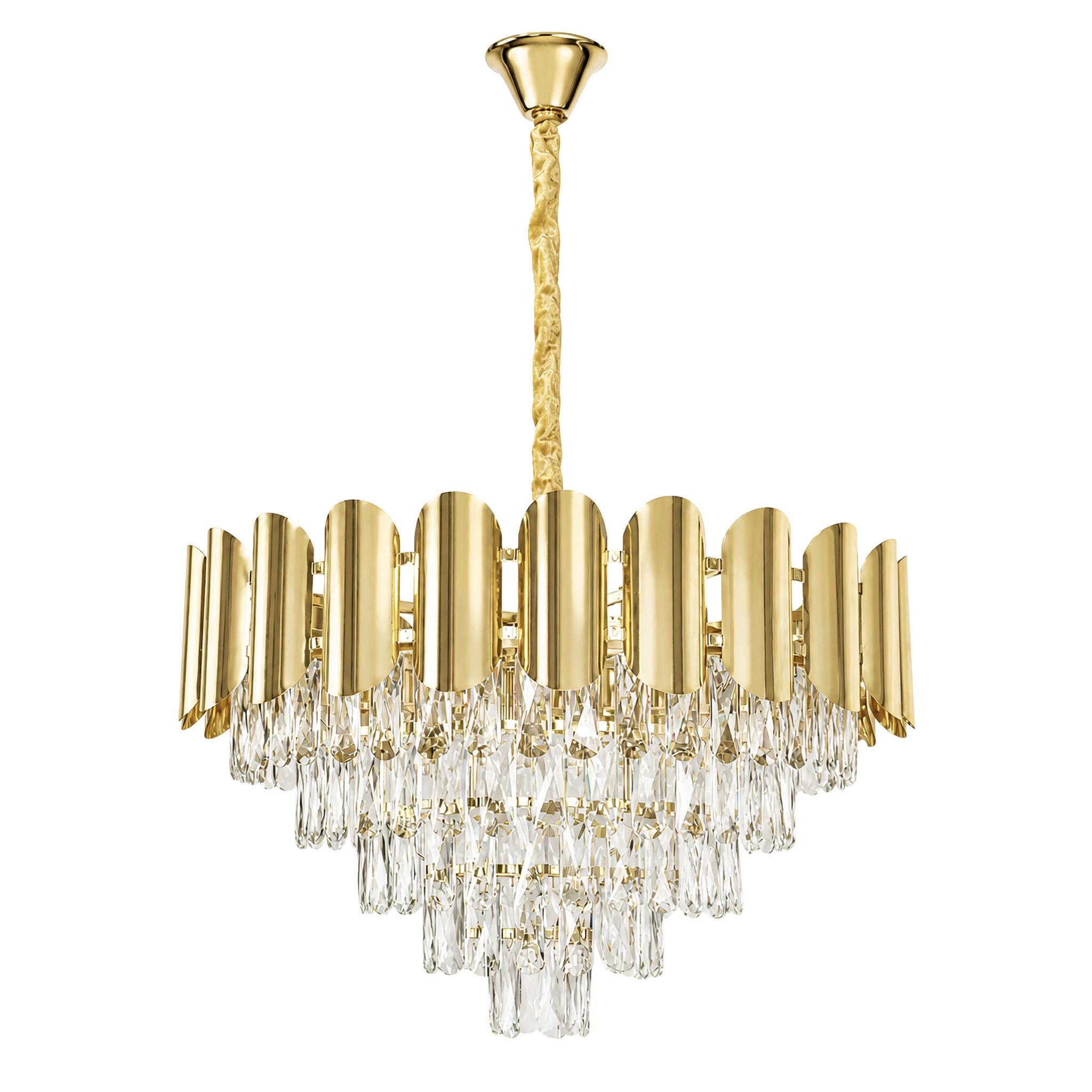 TOOLIGHT hængende loftlampe SWE100-CP 60cm Guld 60x60x38cm