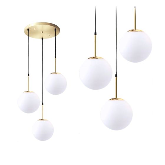 TOOLIGHT hængende loftlampe APP656-3CPR Guld 28x28x40cm