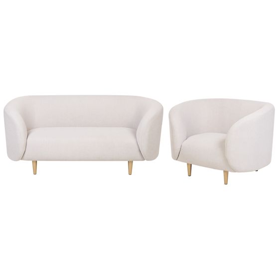 Sofasæt 3 personers LOEN Lys Beige