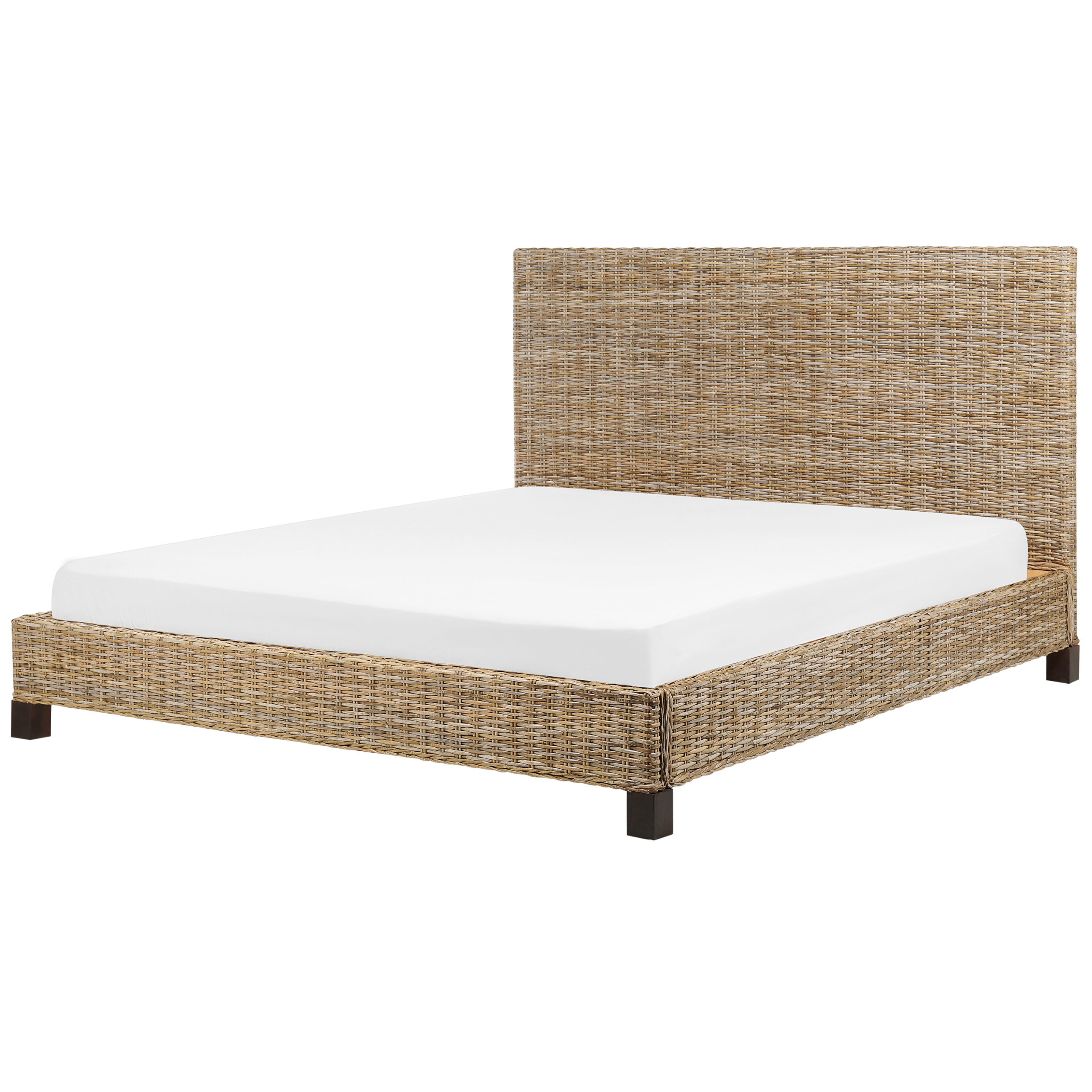 Seng Rattan SALBRIS 180 x 200 cm Naturlig