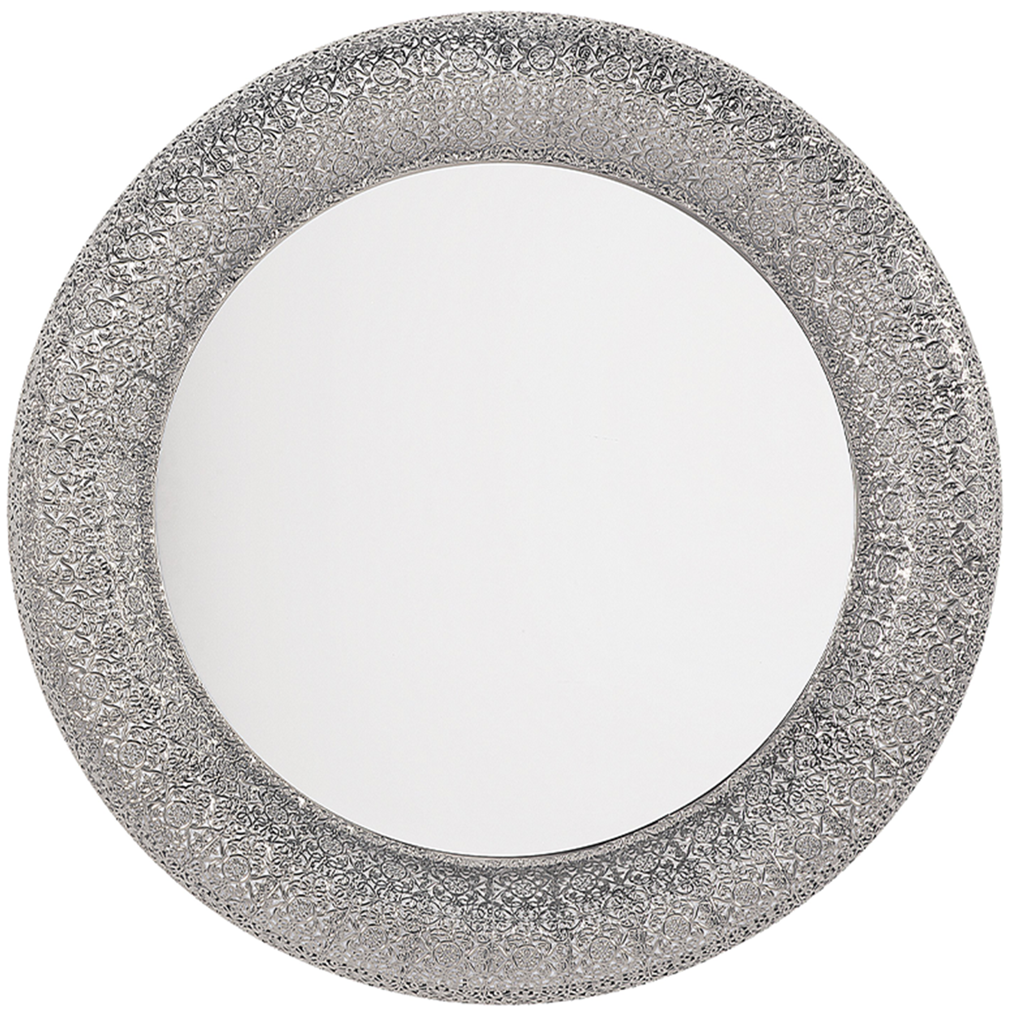 Vægspejl CHANNAY 80 cm 80 cm Metal Sølv