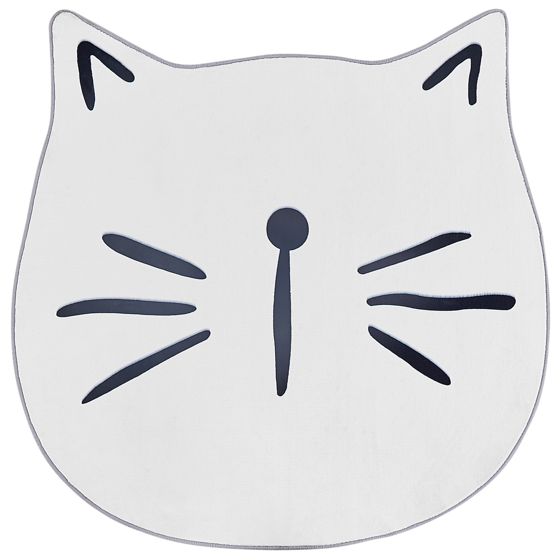 Børnetæppe KITTY Hvid ø 100 cm
