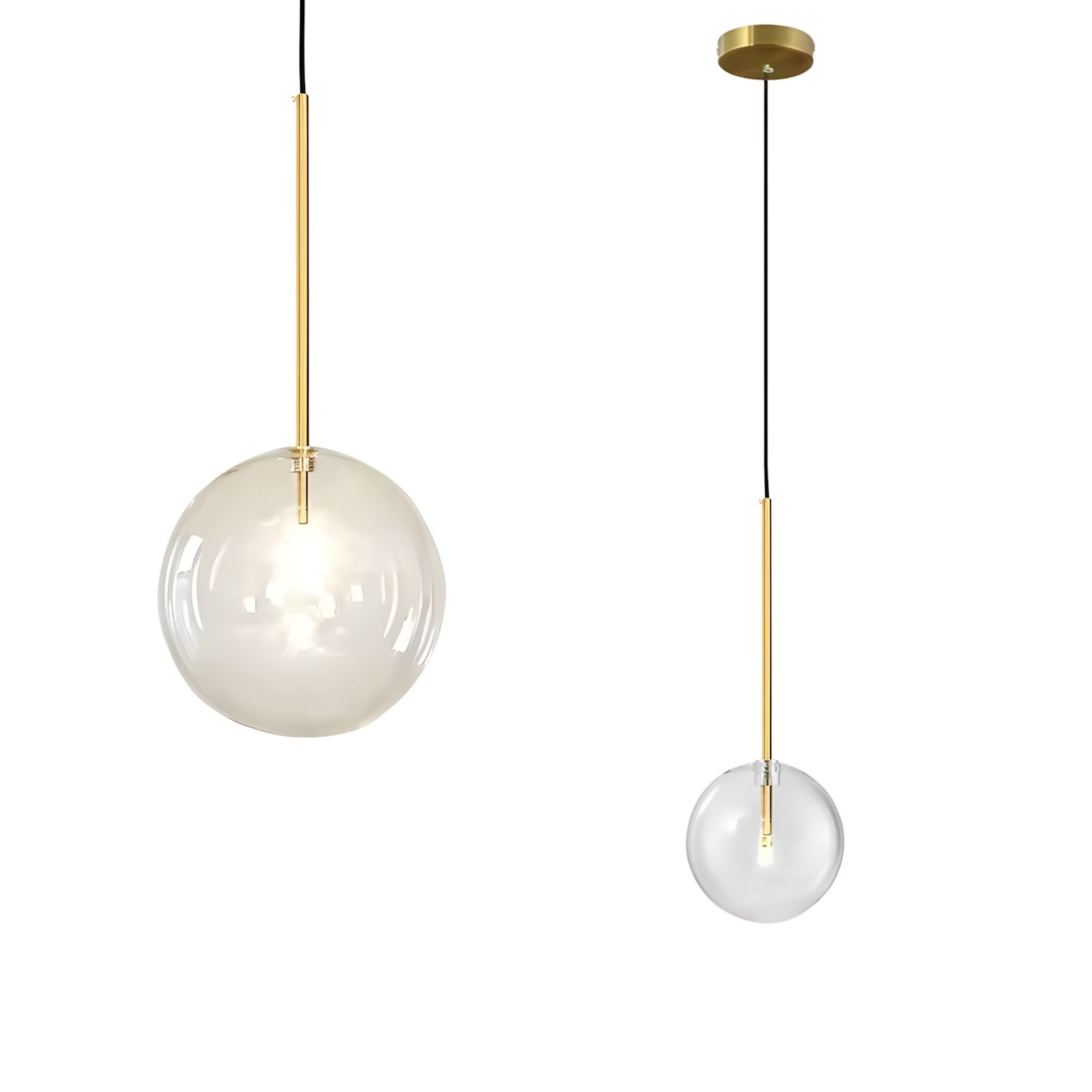 TOOLIGHT hængende loftlampe APP1683-1CP 20CM Guld 16,5x20x16,5cm