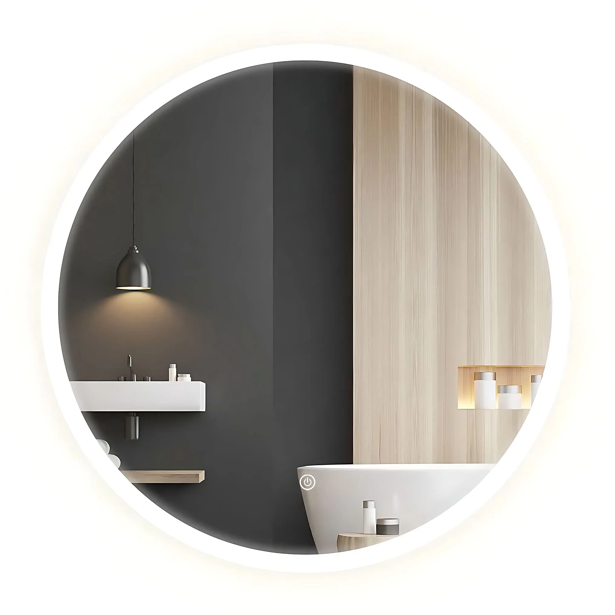 REA spejl FFJ 100 LED Gennemsigtig 2x100x100cm