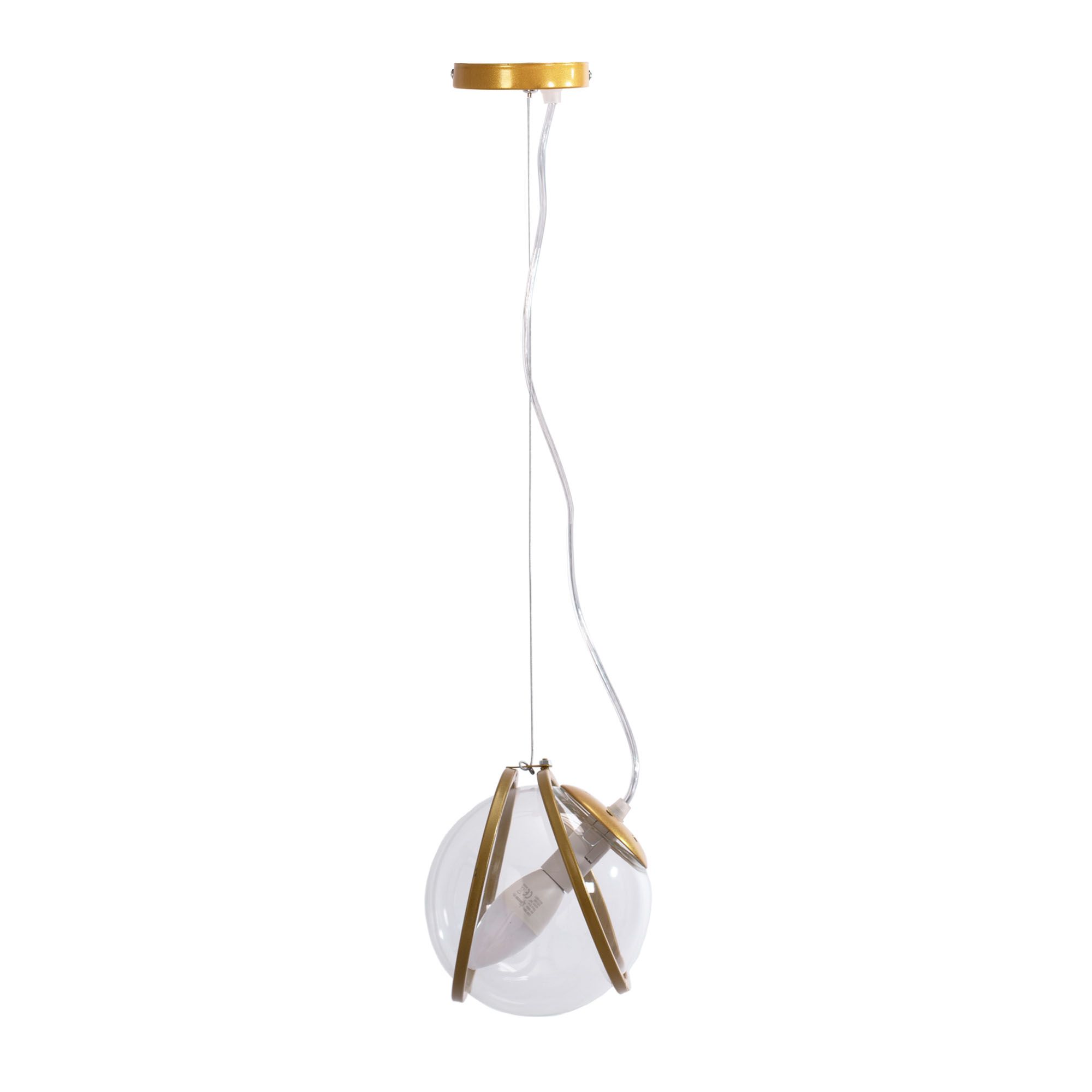 TOOLIGHT hængende loftlampe APP1089-1CP Guld 10x14x16cm