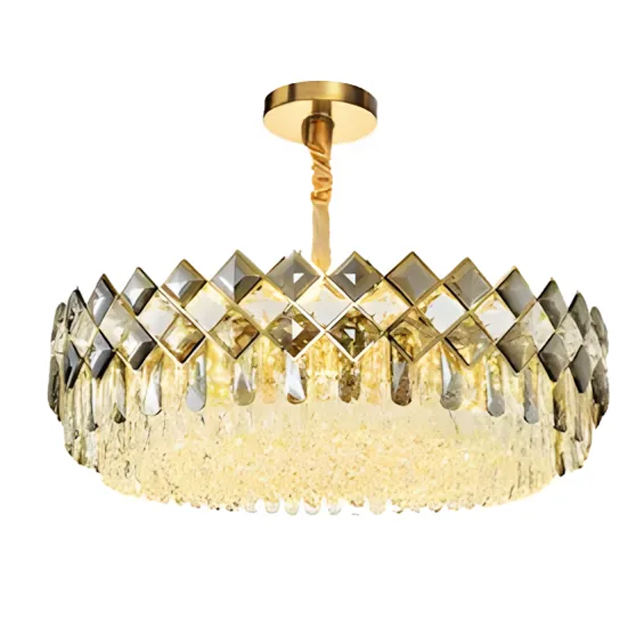 TOOLIGHT hængende loftlampe APP1540-8CP60 Guld 59x59x23cm