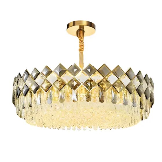 TOOLIGHT hængende loftlampe APP1540-8CP60 Guld 59x59x23cm