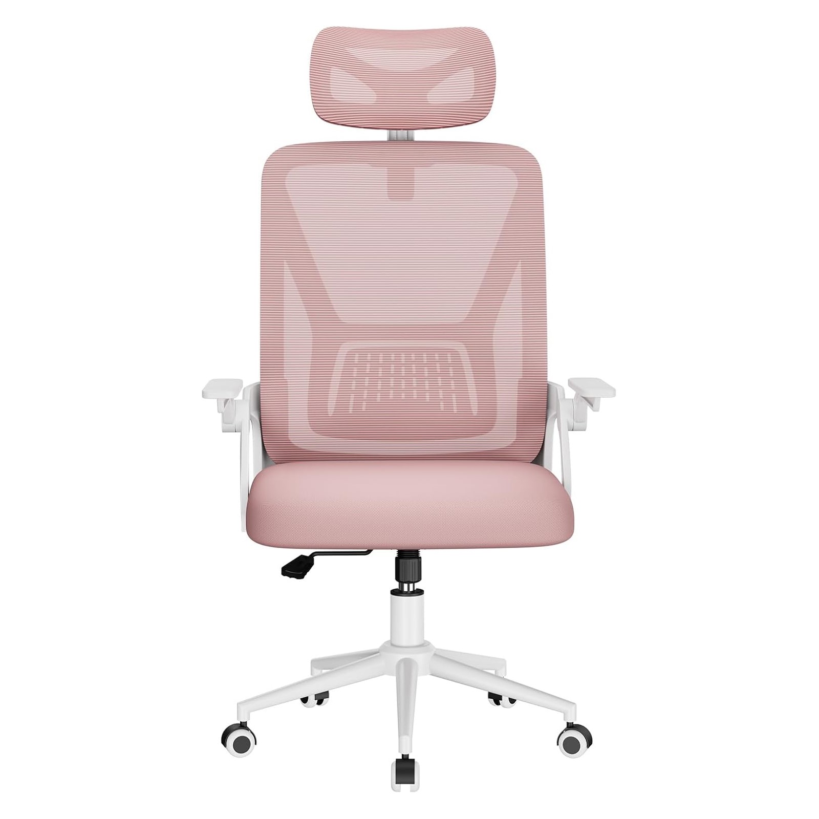 Toimistotuoli M04 mesh nakkestøtte foldbare armlæn højdejusterbar hjem kontor pink