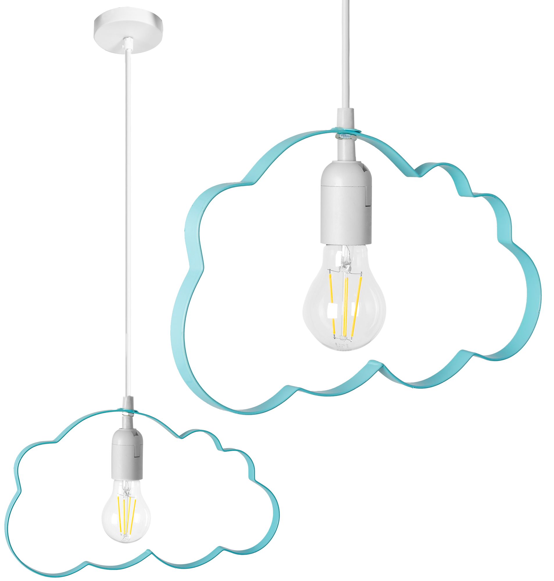 TOOLIGHT hængende loftlampe LH2077-1 Blå 34,5x34,5x99,5cm