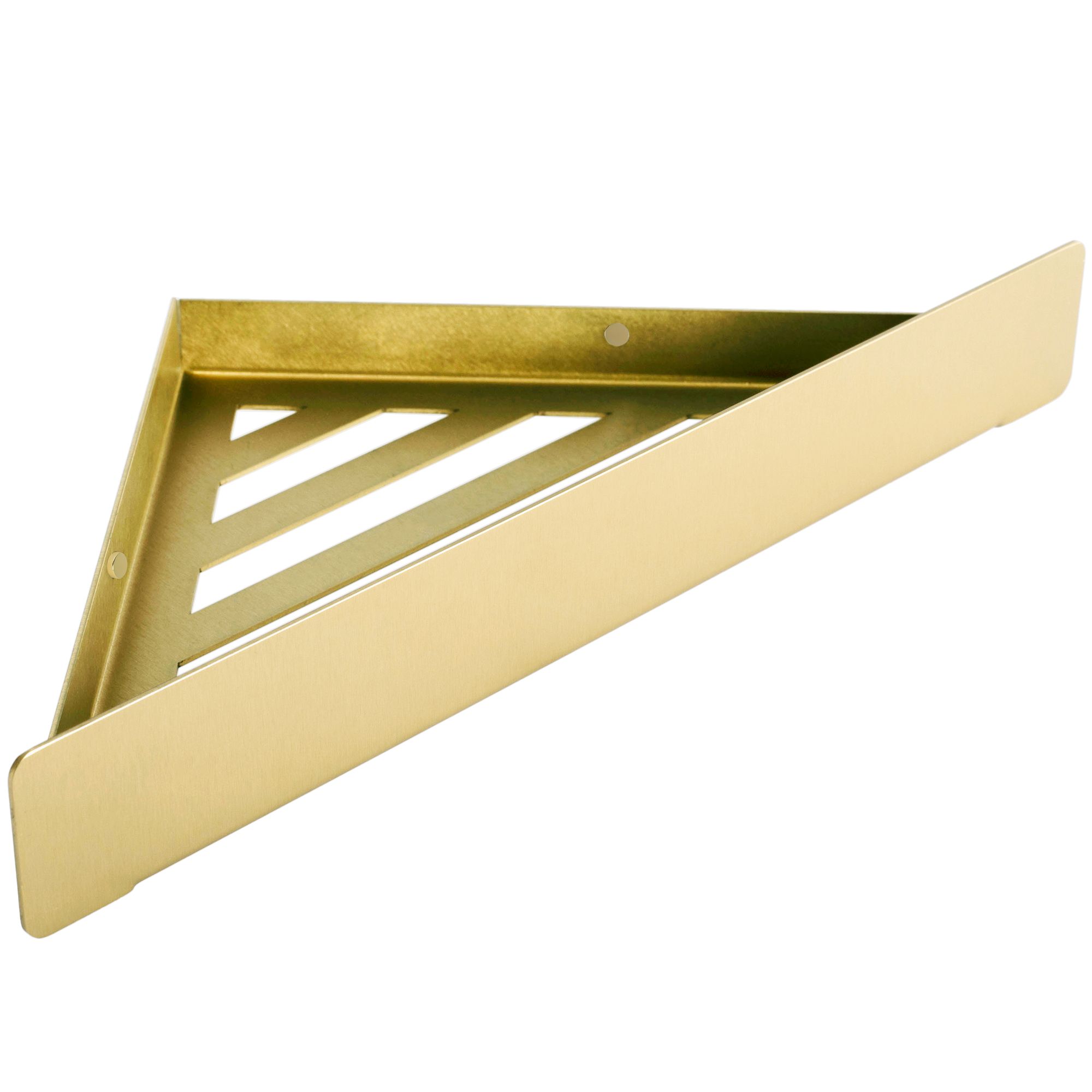 REA badeværelseshylde til bruser SF07-BG Børstet guld, 28,5x14,5x4cm