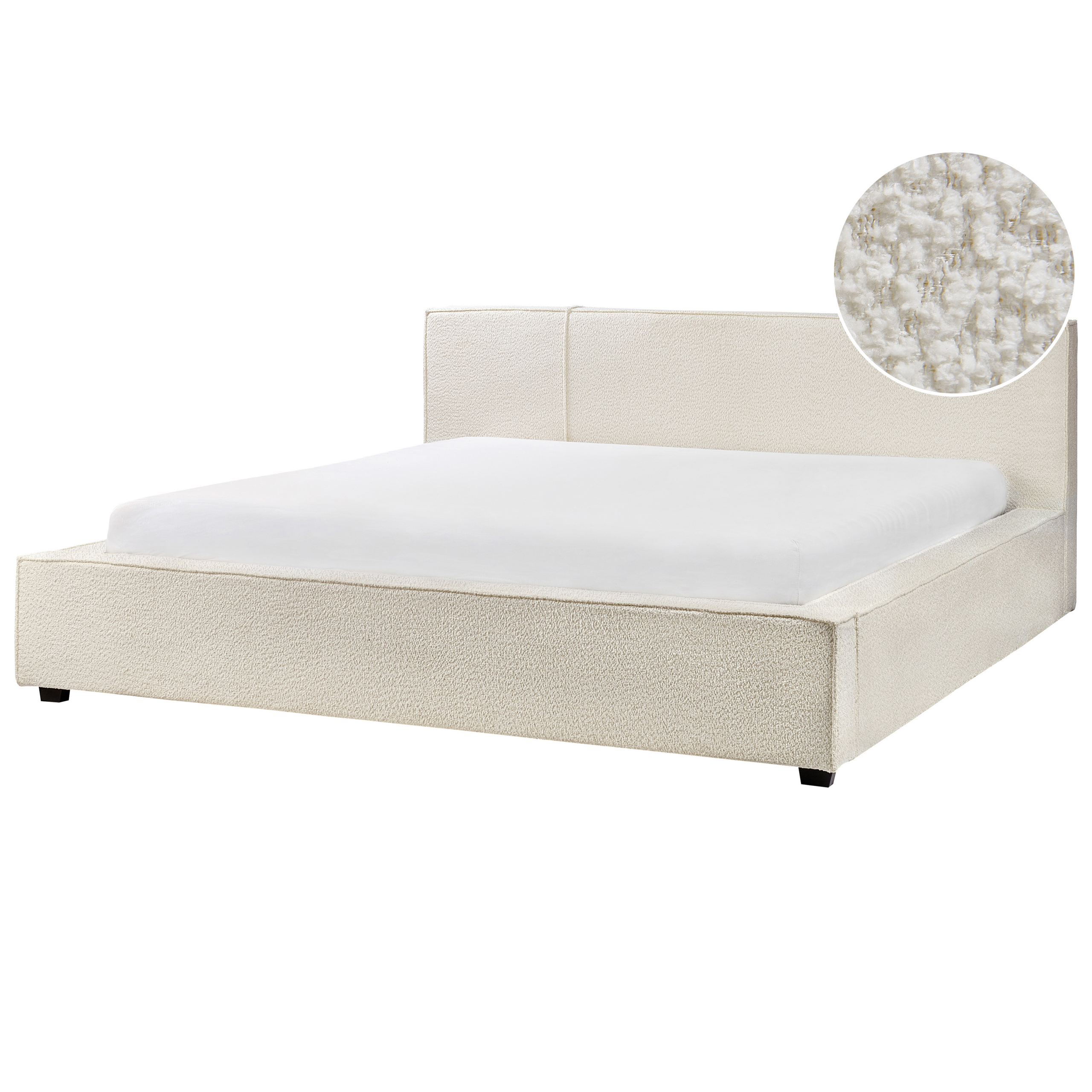 Seng Boucle MIRANDE 180 x 200 cm Cremehvid