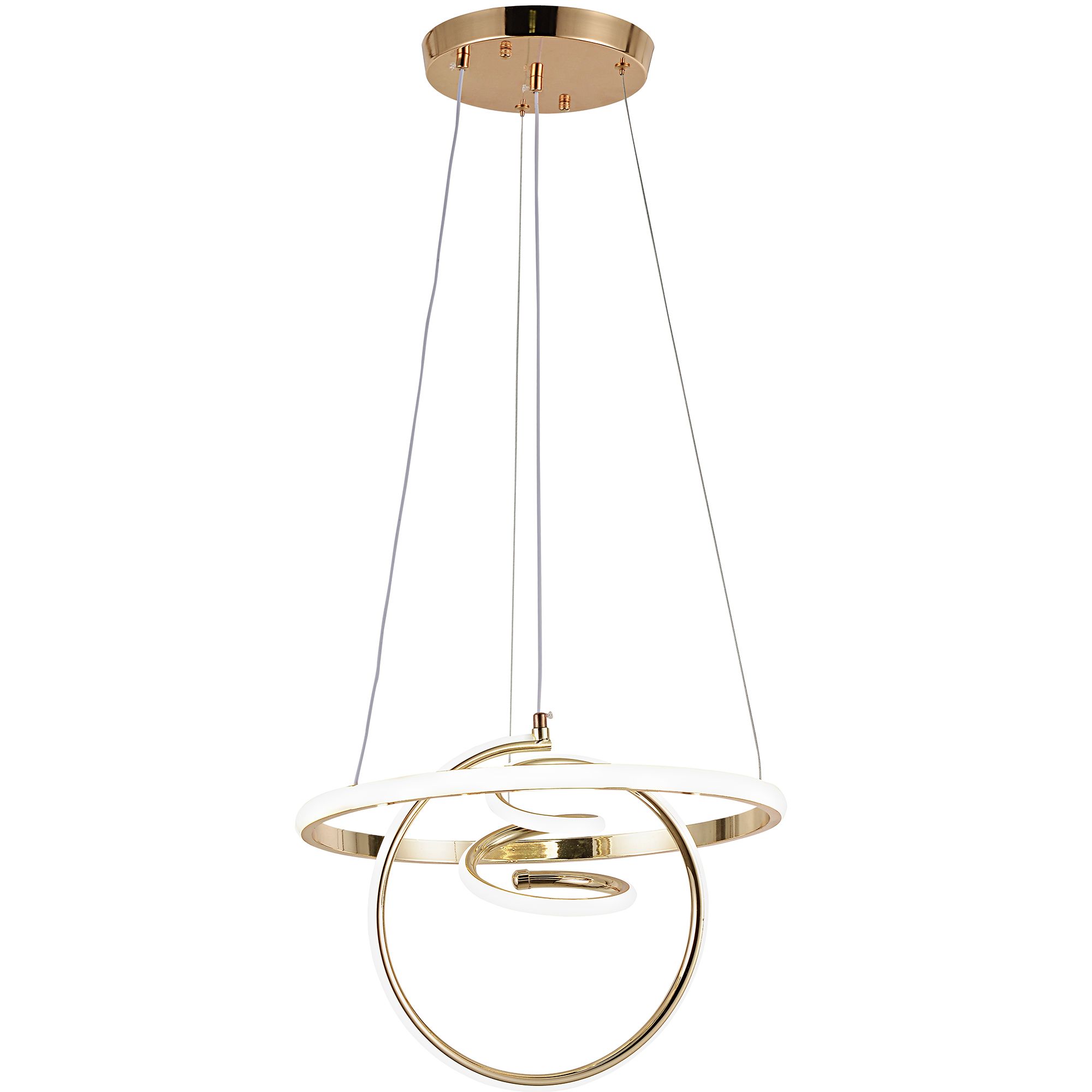 TOOLIGHT hængende loftlampe G066-CP LED Guld 118,5x40,5x26cm