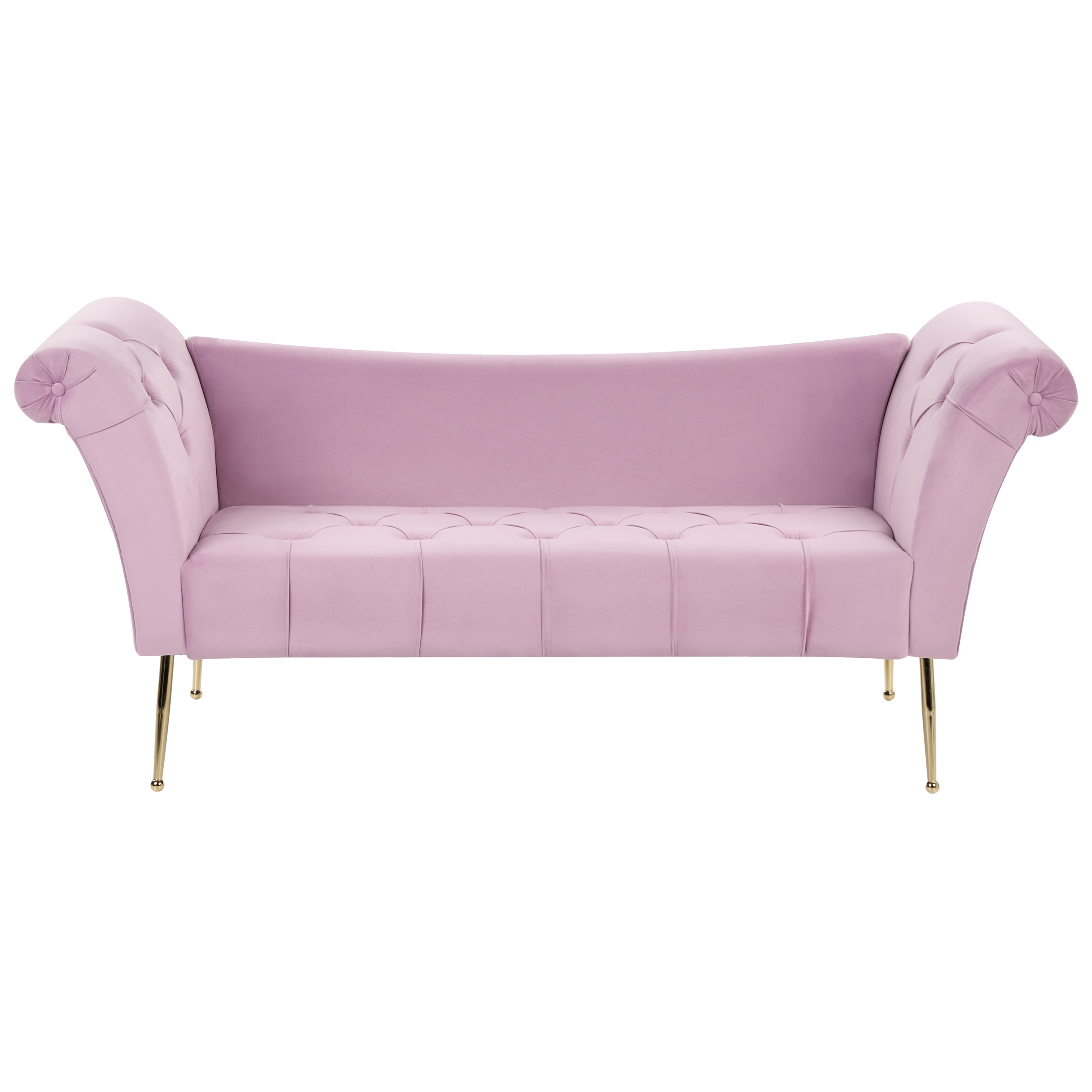 Chaiselong NANTILLY Velour Lysviolet