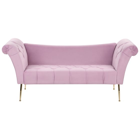 Chaiselong NANTILLY Velour Lysviolet