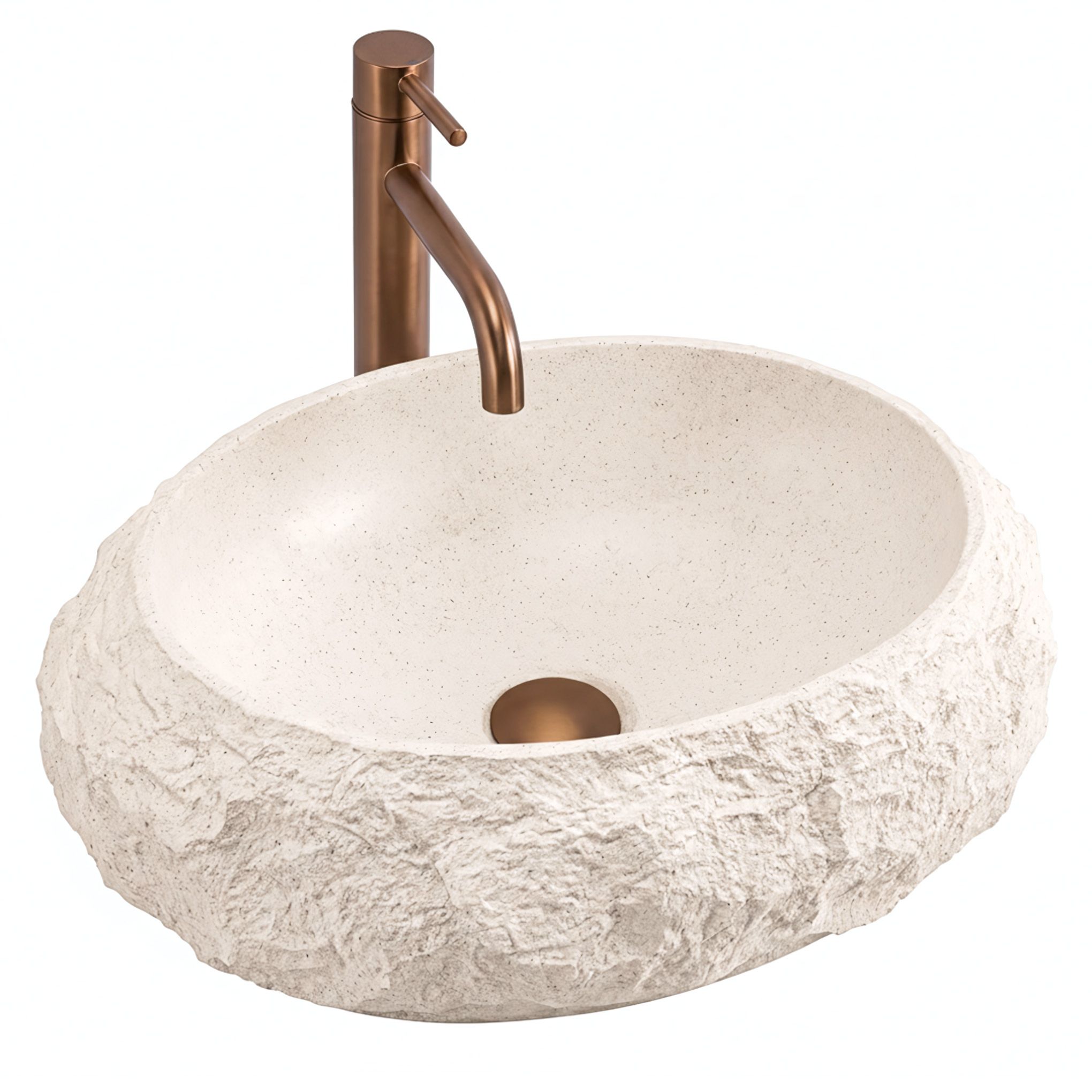REA bordmonteret håndvask Mika Warm Beige Beige, 50x38x15cm