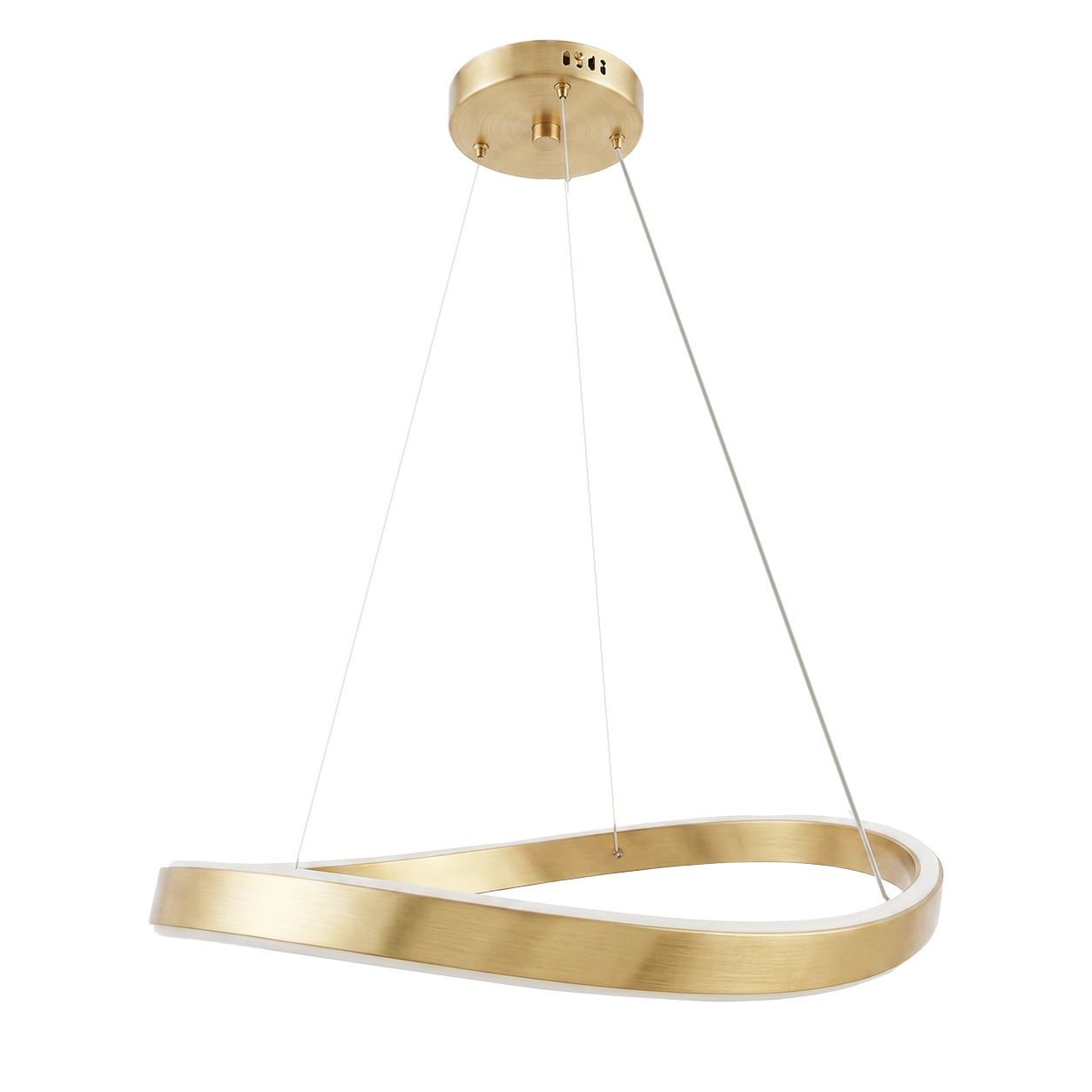 TOOLIGHT hængende loftlampe SWE067-CP 60cm Børstet guld 60x60x5cm
