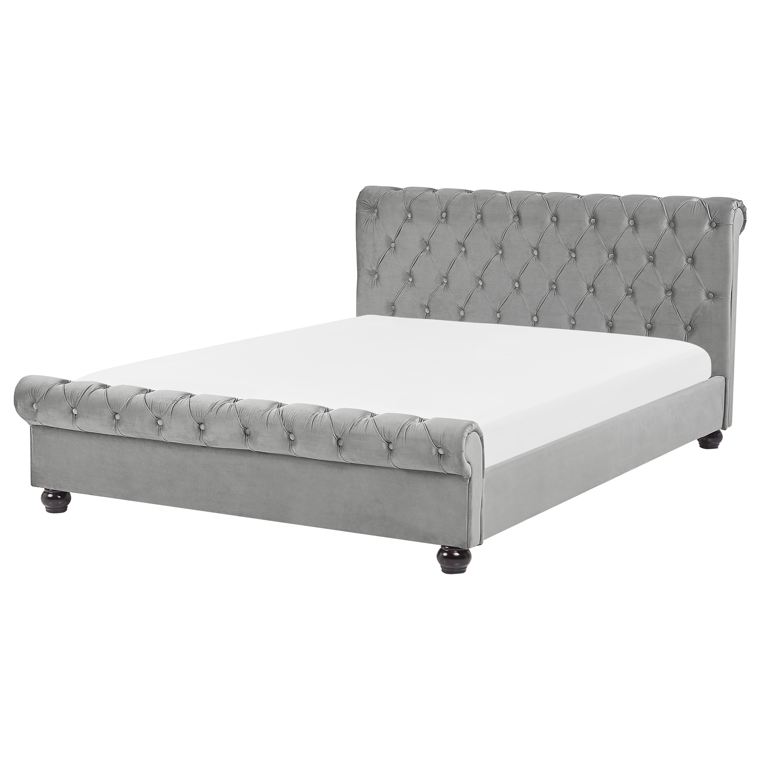 Vandseng Velour AVALLON 180 x 200 cm Grå