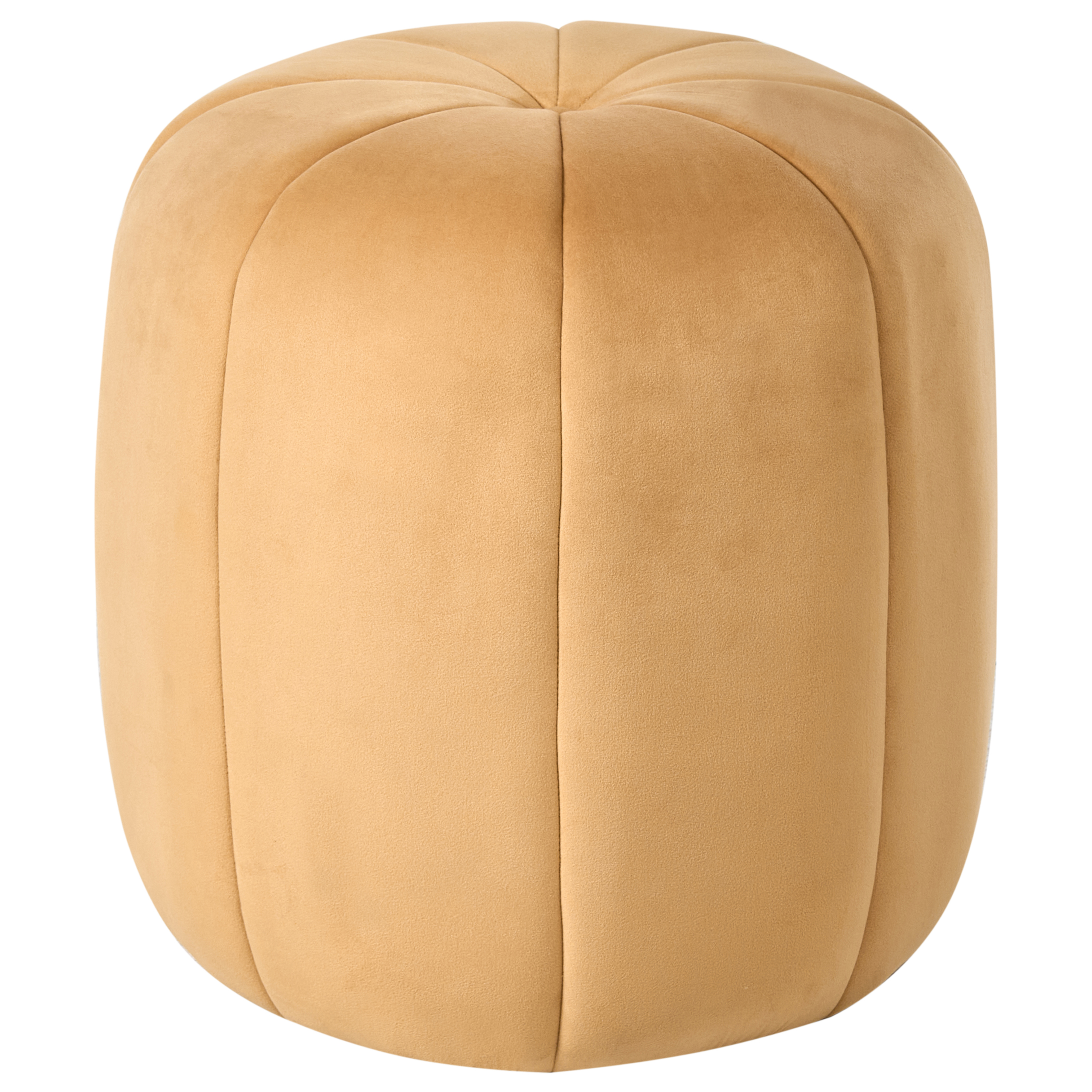 Puf SELBY Velour Sennepsgul