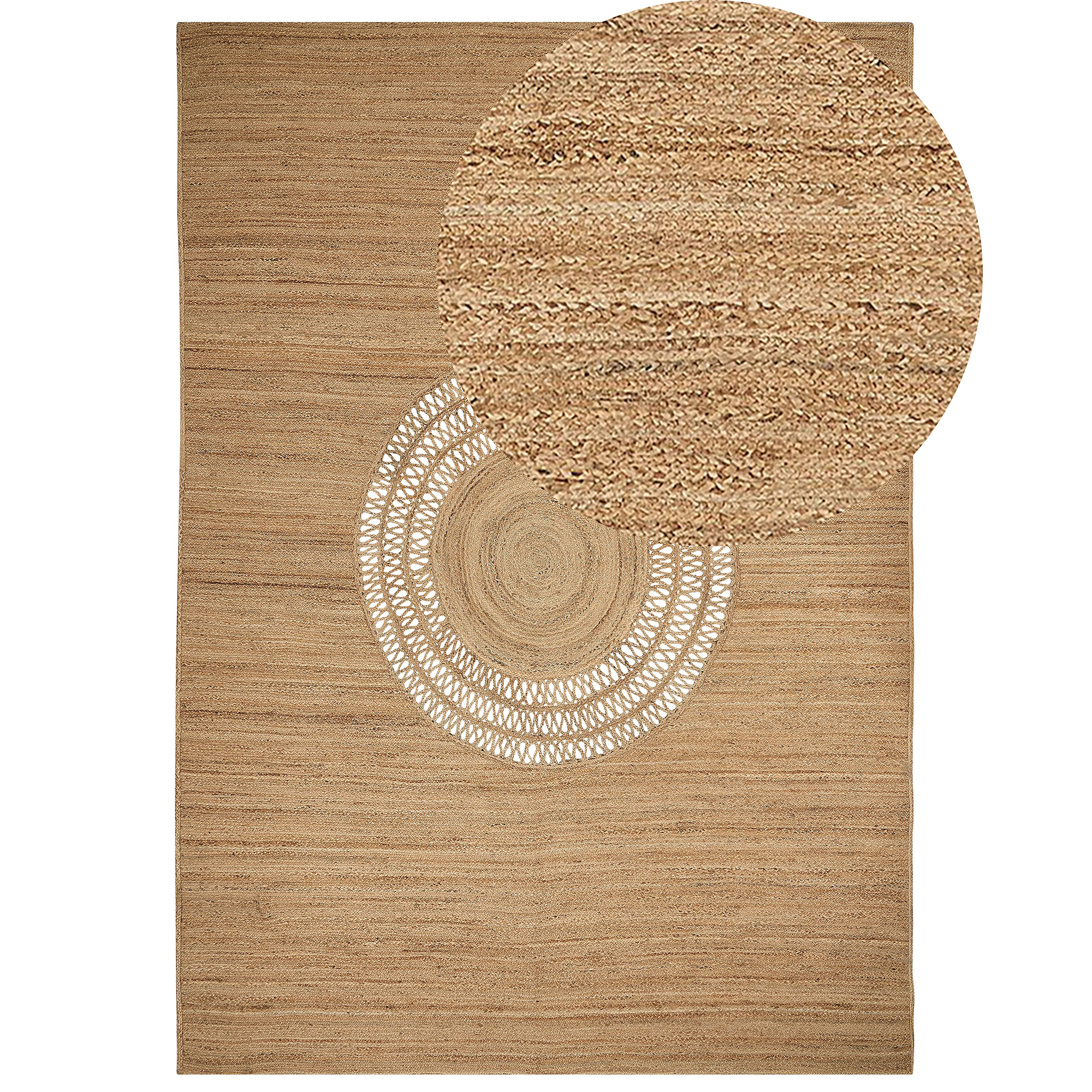 Gulvtæppe BOGAZOREN Beige 160 x 230 cm Jute