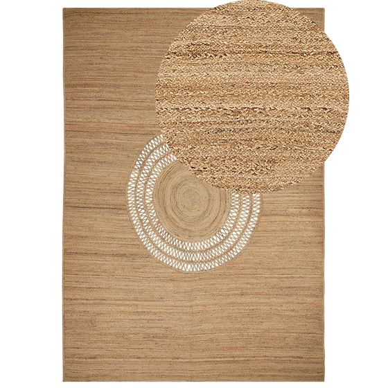 Gulvtæppe BOGAZOREN Beige 160 x 230 cm Jute