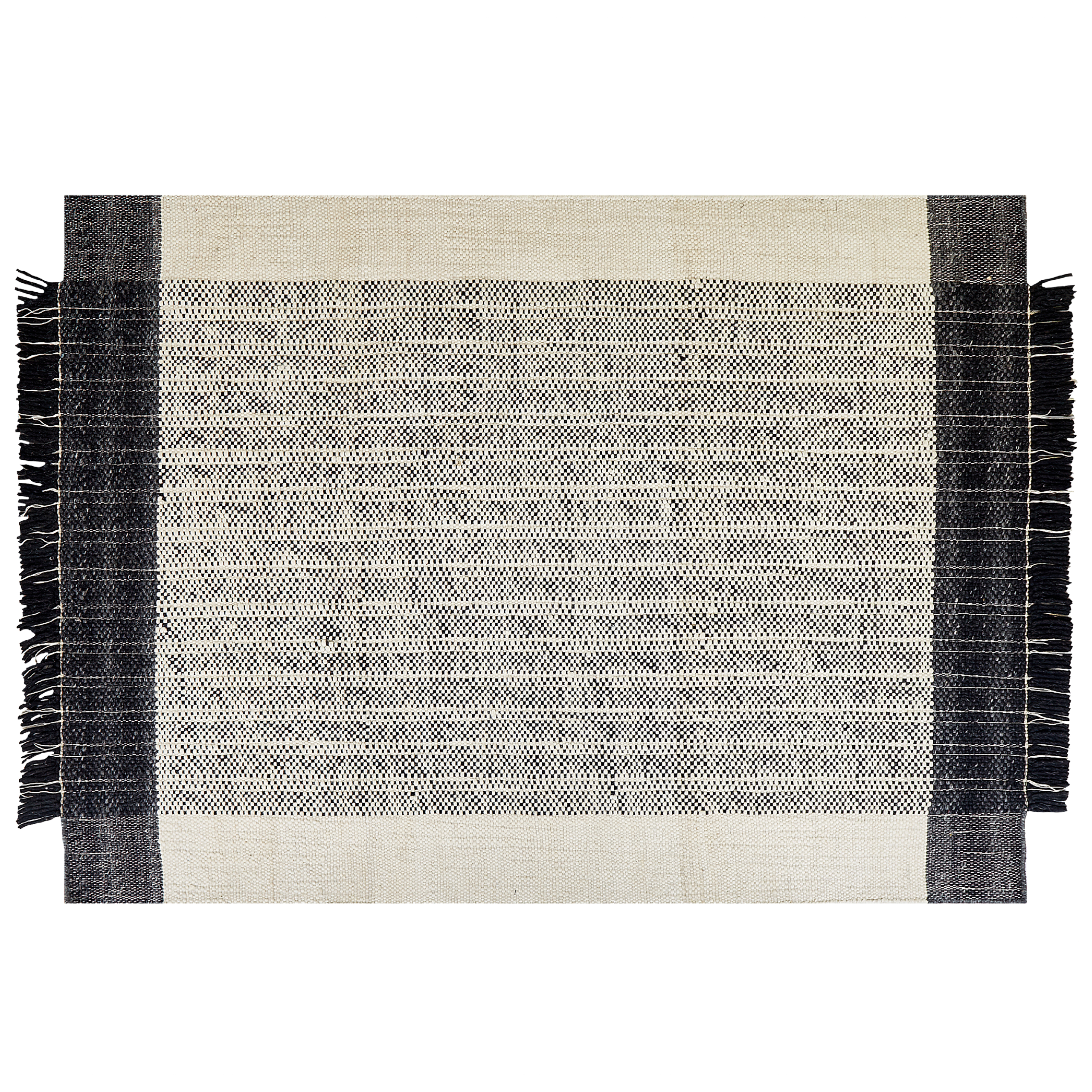 Gulvtæppe KETENLI Hvid 160 x 230 cm Uld