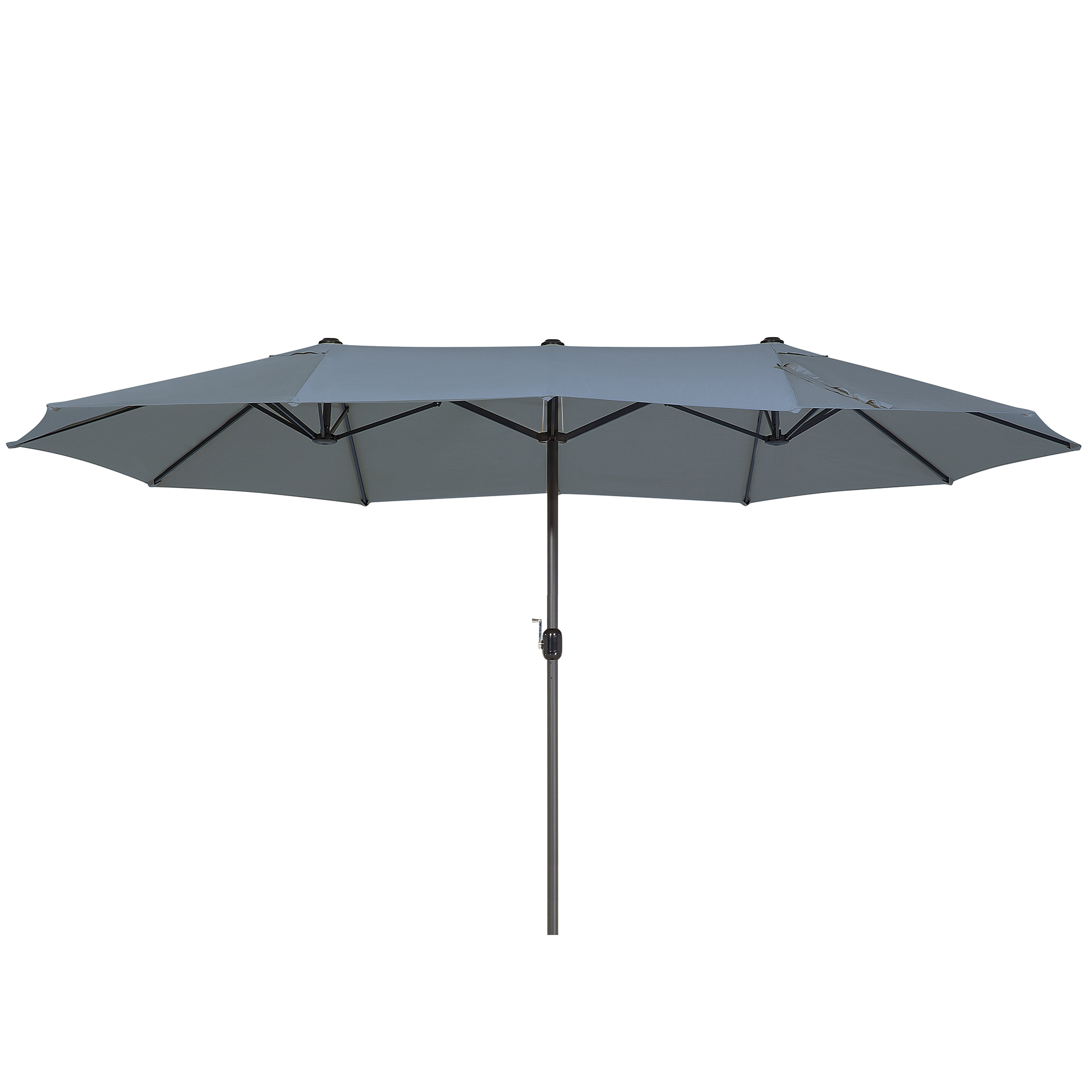 Haveparasol 460 cm SIBILLA Grå