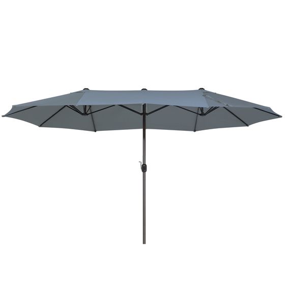 Haveparasol 460 cm SIBILLA Grå