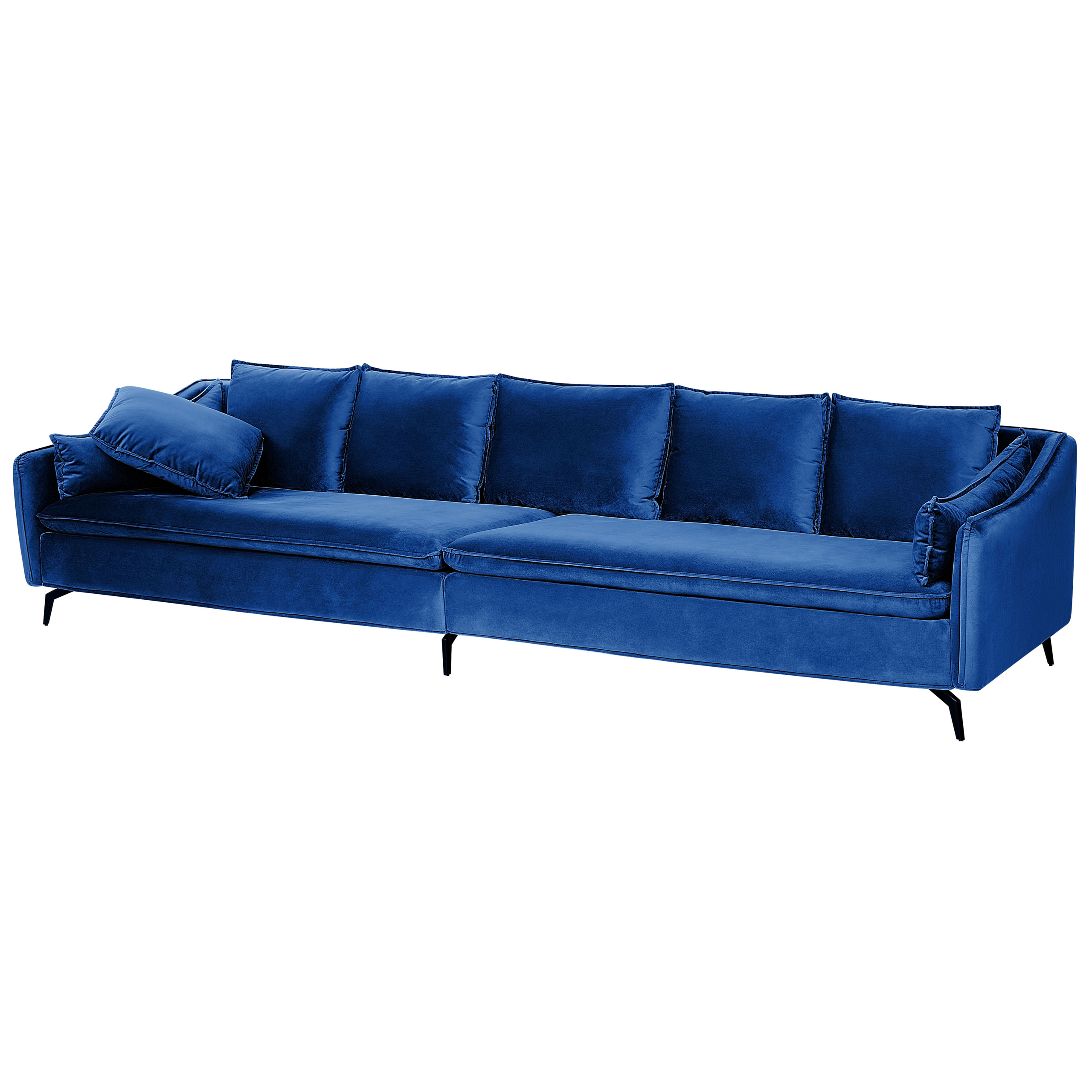Sofa 4 personers AURE Velour Navy Blå