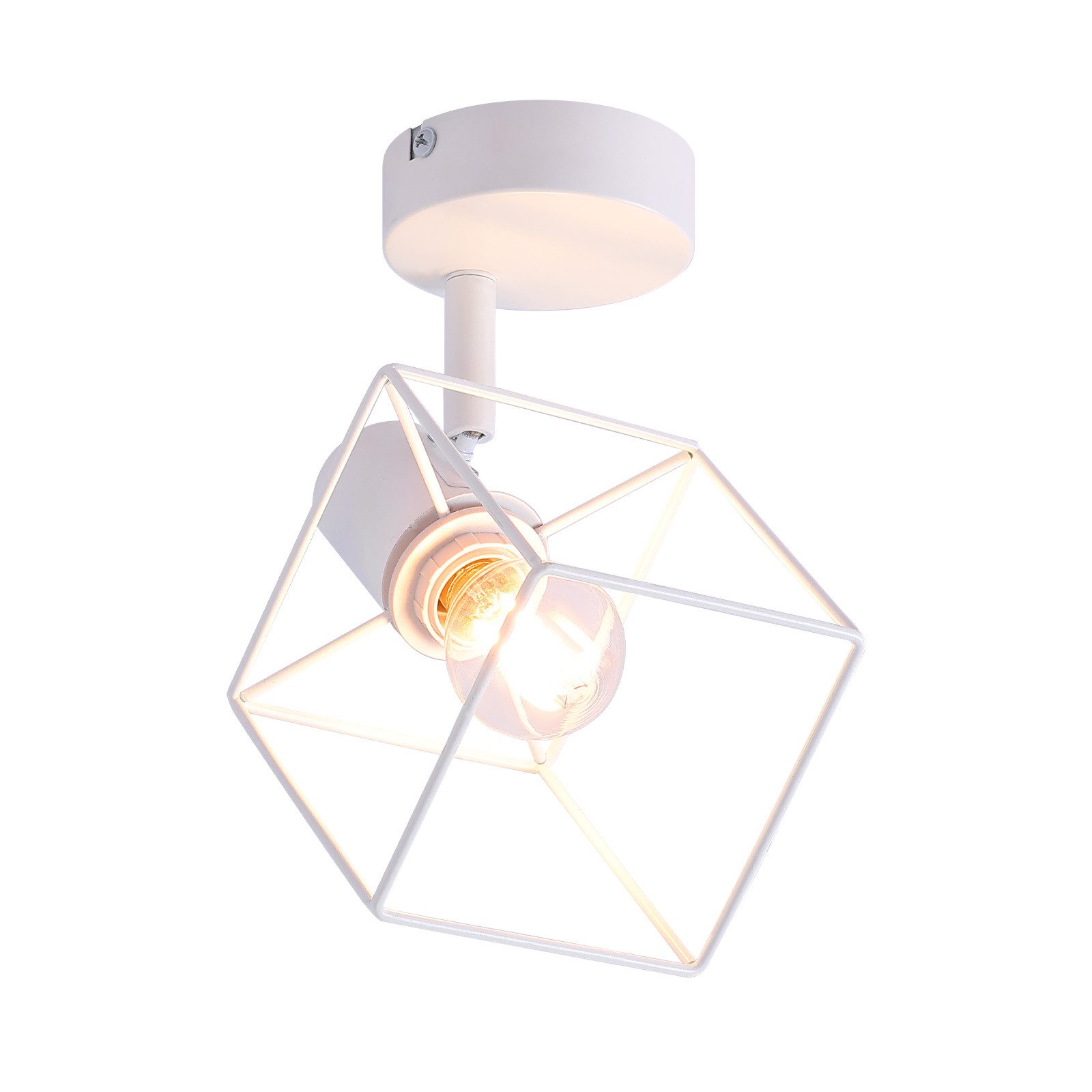 NETTLIFE sort loftspotlight E14 350° justerbar loftslampe vintage - metal til stuen