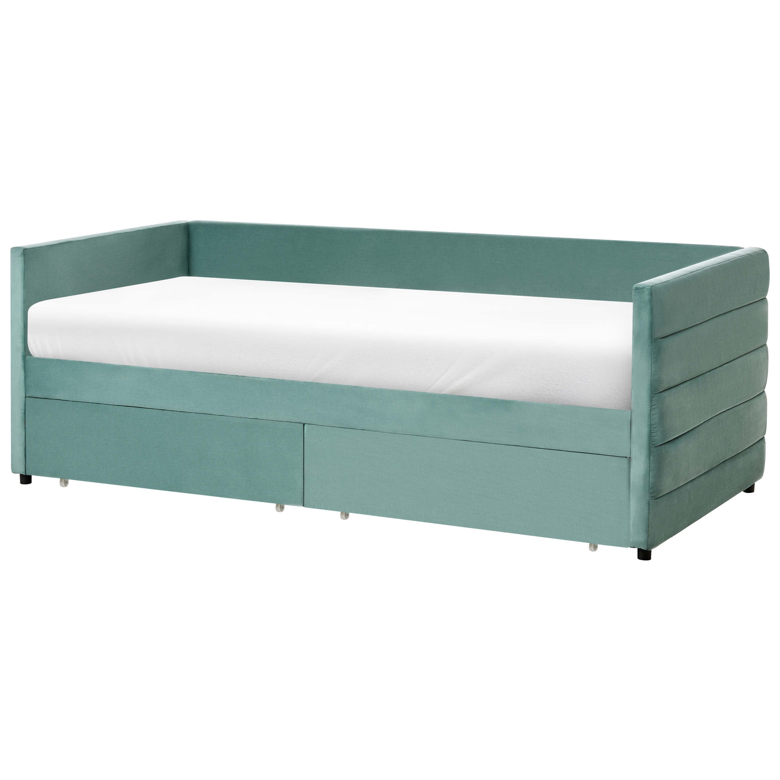 Daybed med opbevaring MARRAY Velour Mintgrøn 90 x 200 cm