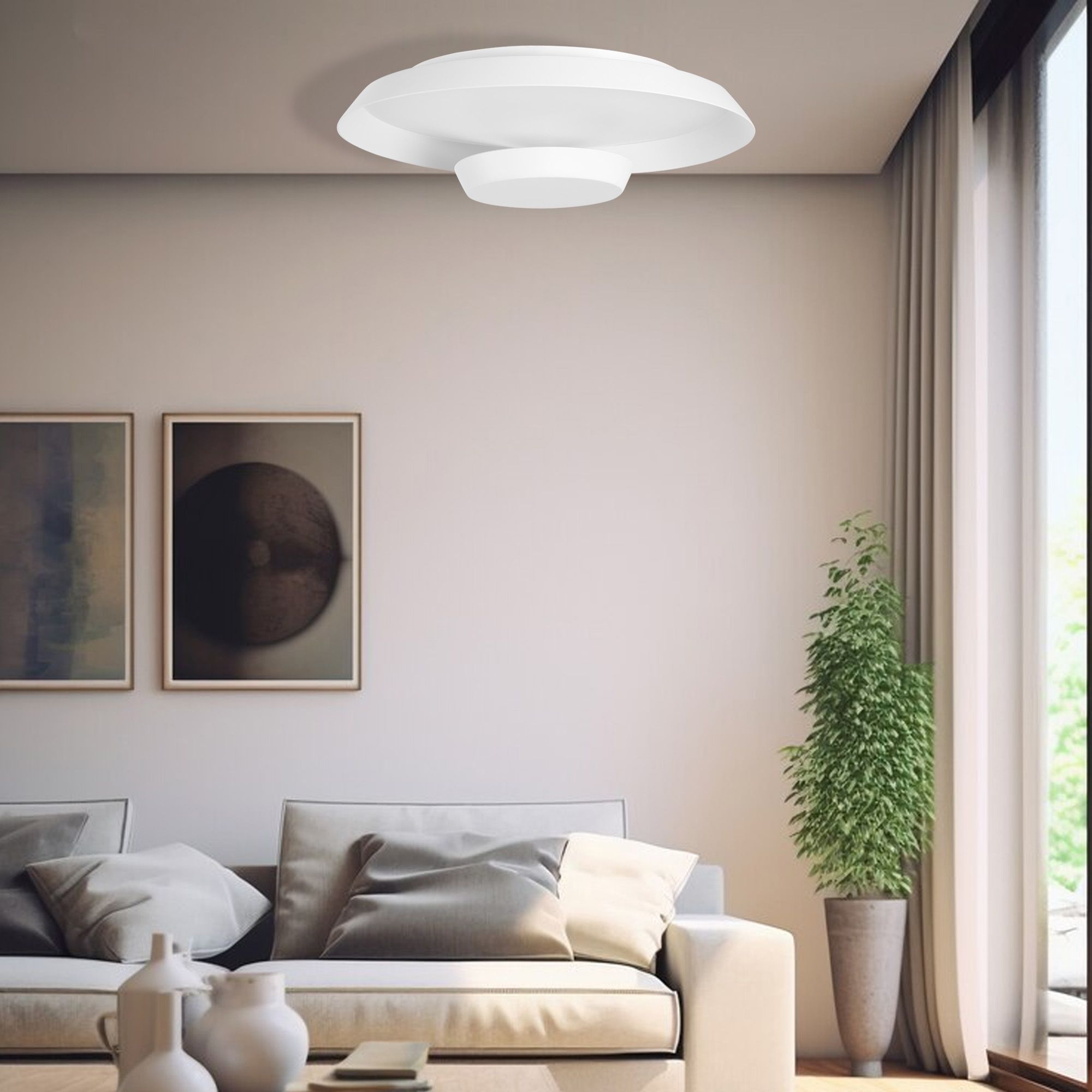 TOOLIGHT hængende loftlampe LED APP1459 40CM Hvid 40x40x40cm
