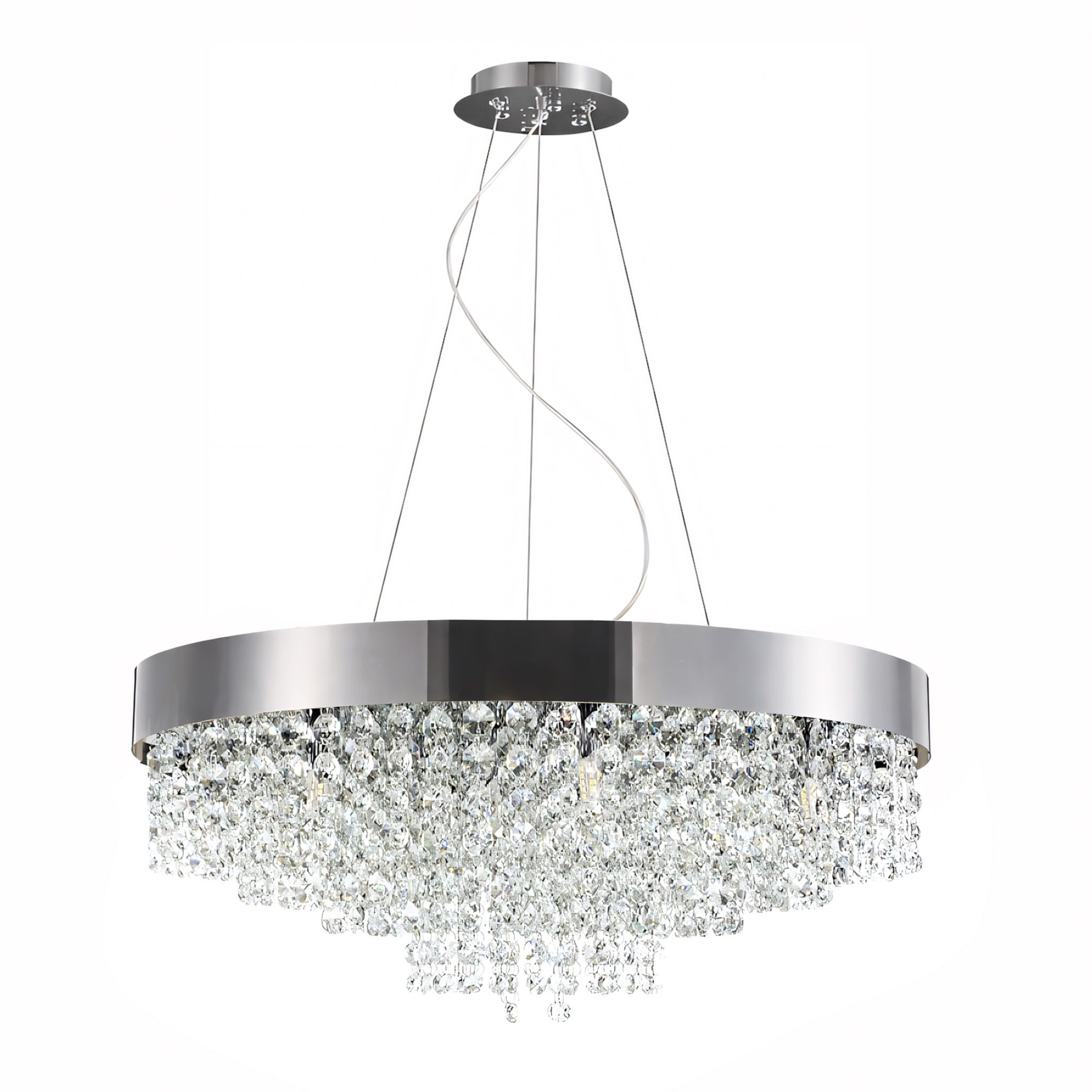TOOLIGHT hængende loftlampe APP1786-16CP 60cm Krom 60x60x4cm