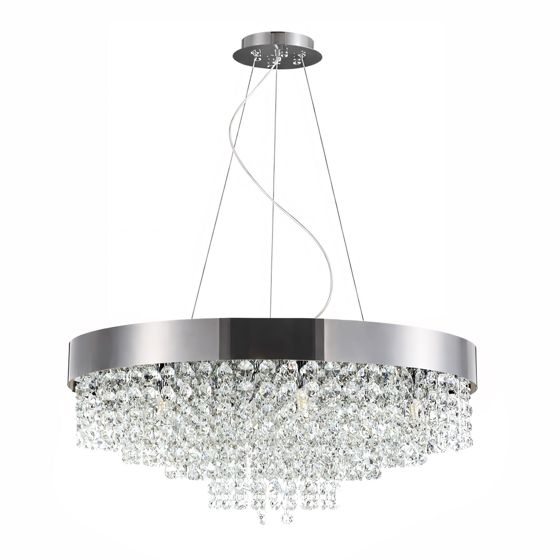 TOOLIGHT hængende loftlampe APP1786-16CP 60cm Krom 60x60x4cm